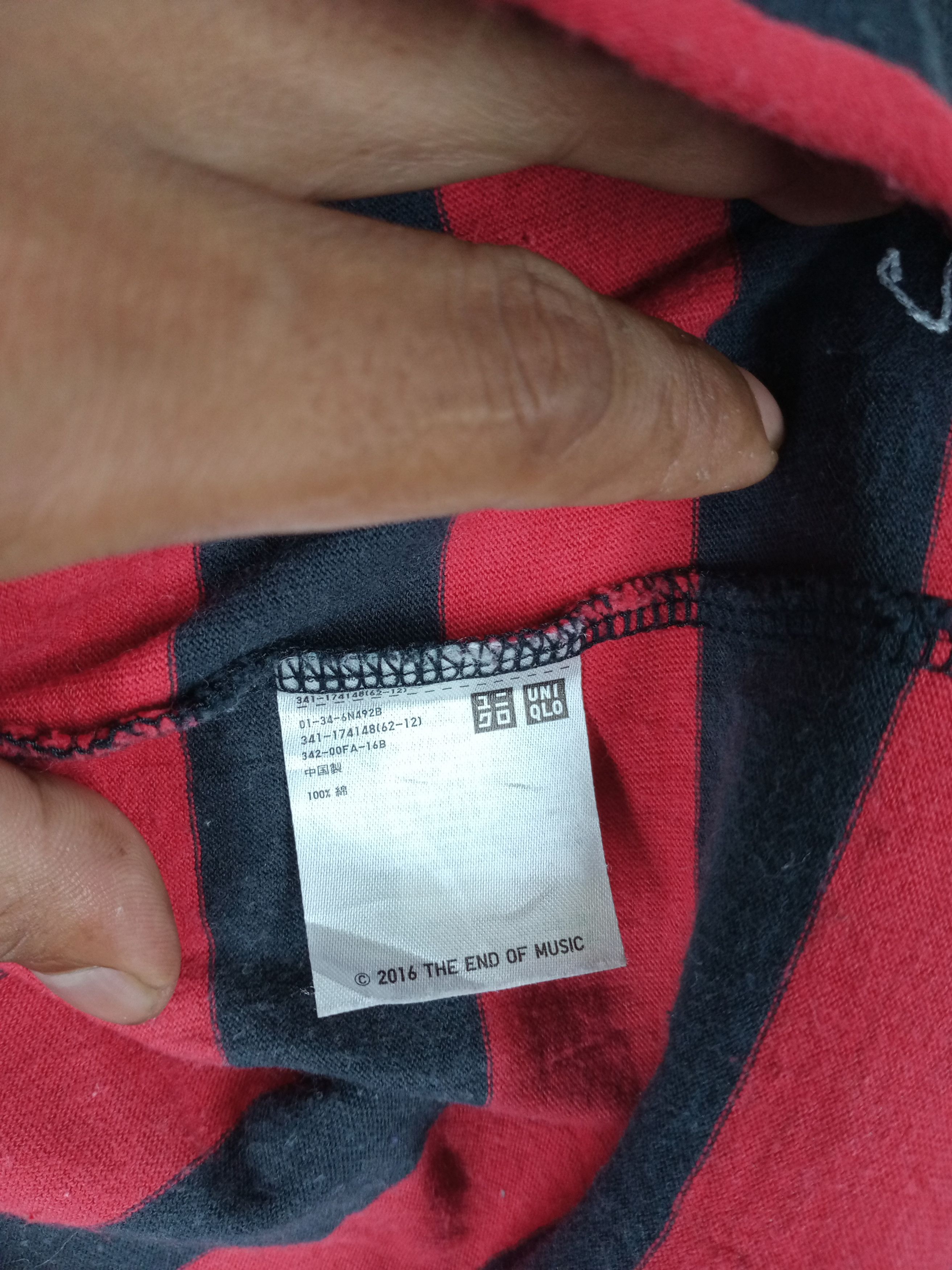 Band Tees Kurt Cobain Collaboration Uniqlo Stripes Tshirt Size US XL / EU 56 / 4 - 6 Thumbnail