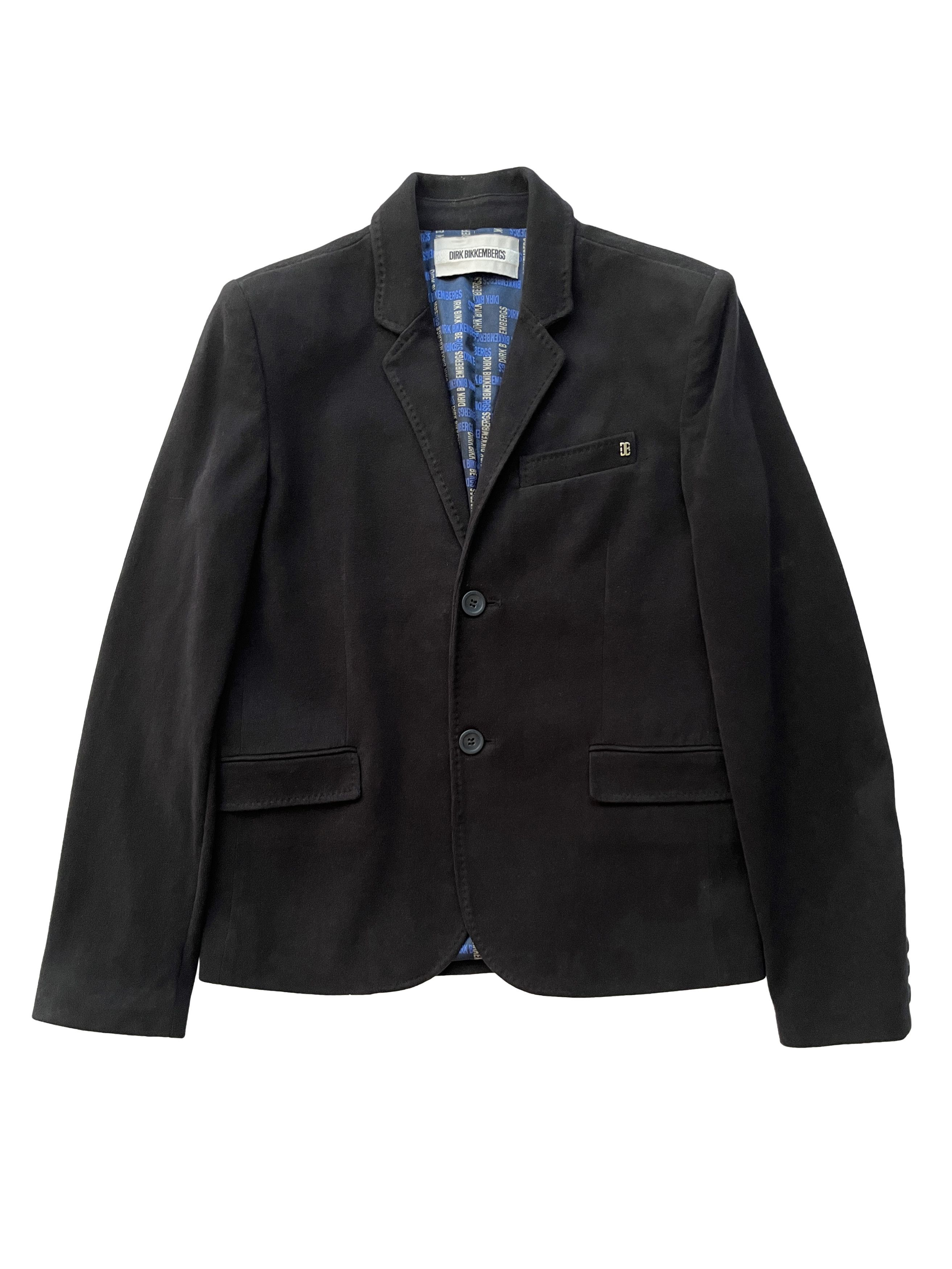 image of 1990's Dirk Bikkembergs Navy Jacket Blazer, Women's (Size Medium)