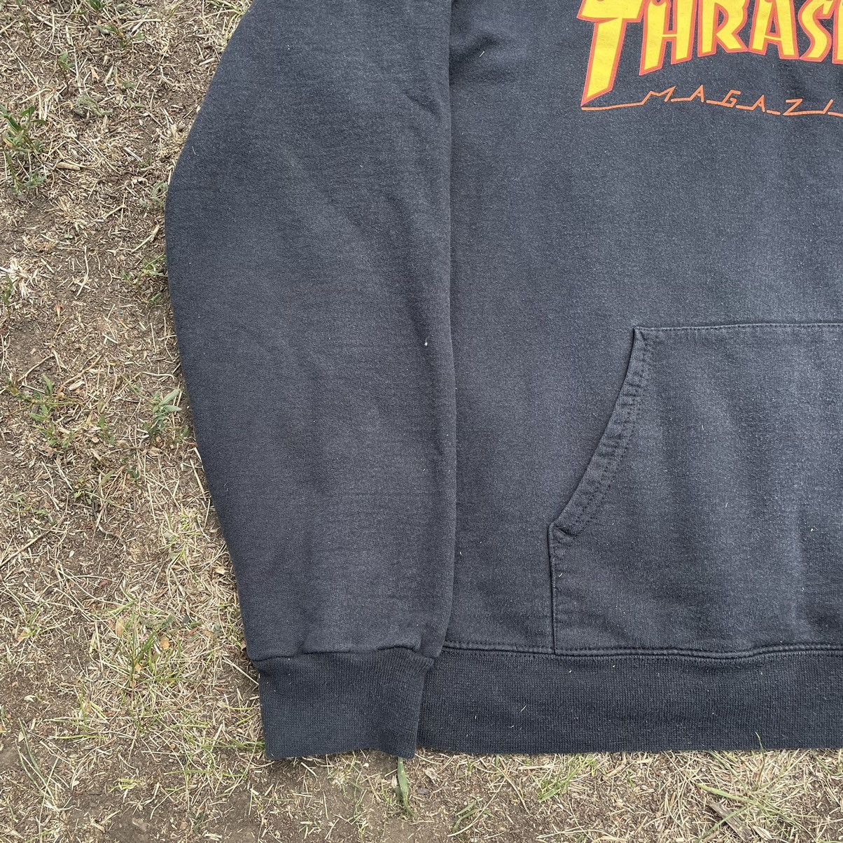 Vintage Vintage Y2K Thrasher Flame Graphic Hoodie Black Punk Opium M Size US M / EU 48-50 / 2 - 3 Thumbnail