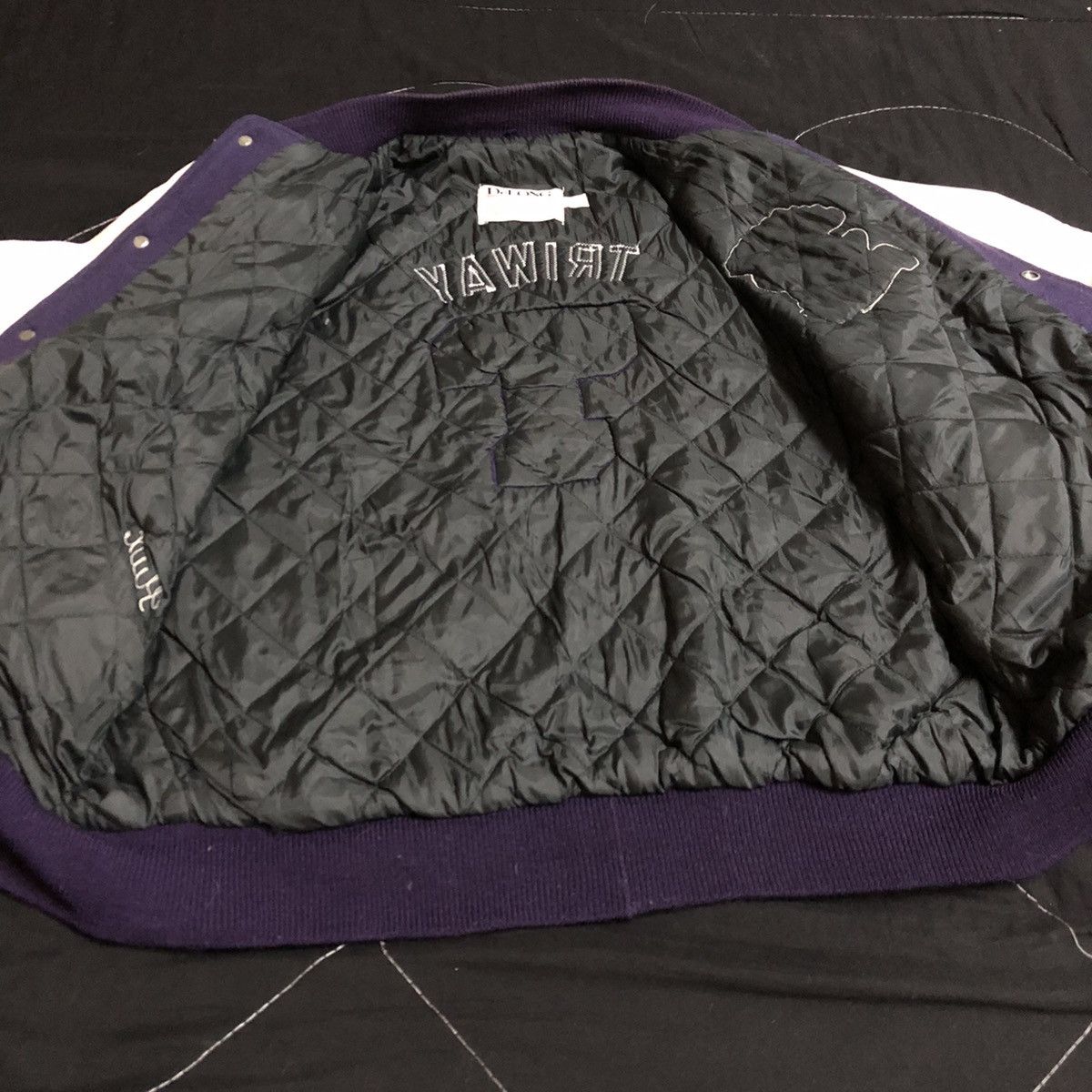 Vintage Vintage De Long Letterman Varsity Jacket leather Sleeve Size US XL / EU 56 / 4 - 7 Thumbnail