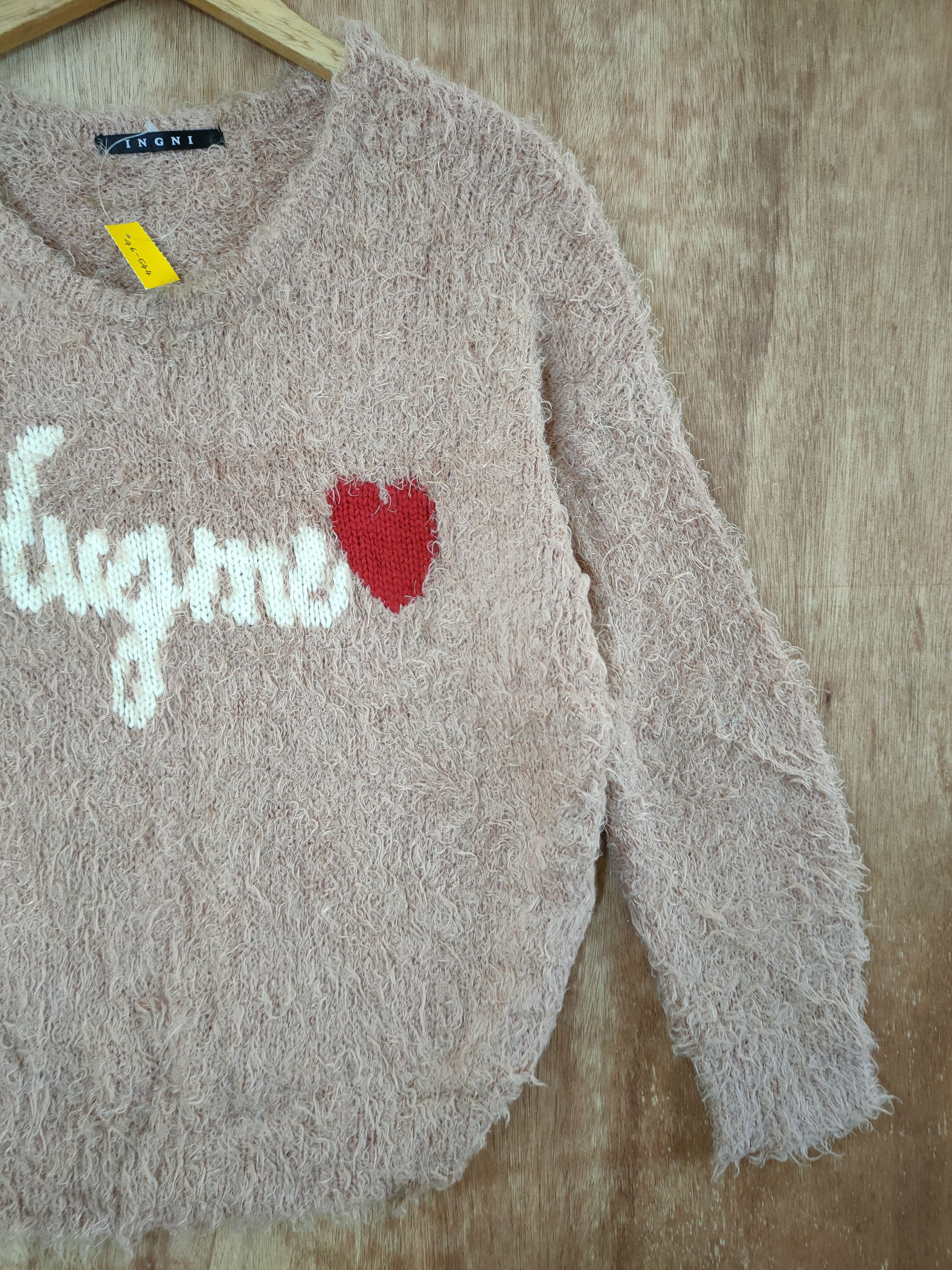 Vintage D Hug Me shaggy mohair fur japan knitwear winter #46-544 Size XS / US 0-2 / IT 36-38 - 3 Thumbnail