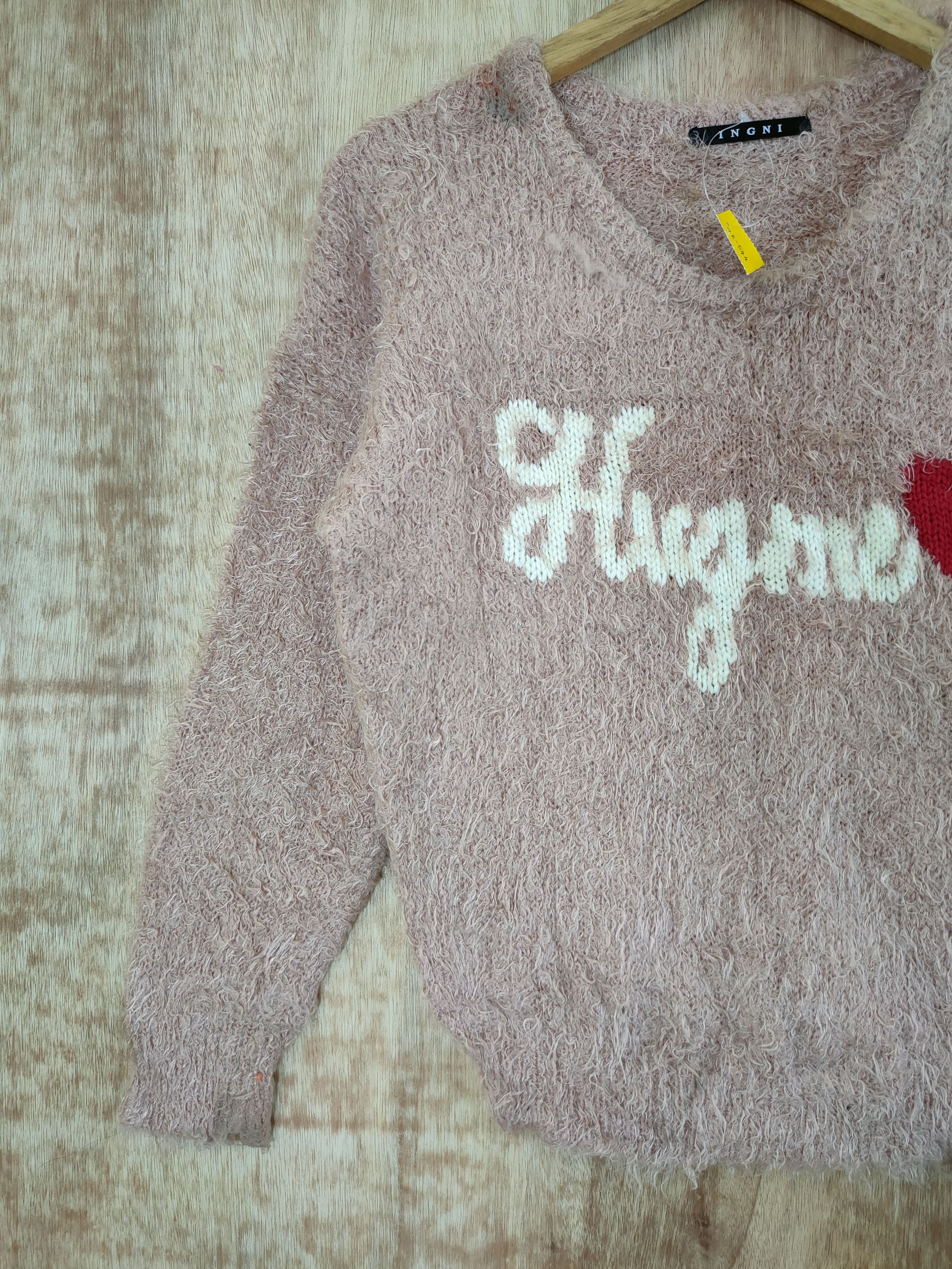 Vintage D Hug Me shaggy mohair fur japan knitwear winter #46-544 Size XS / US 0-2 / IT 36-38 - 2 Thumbnail