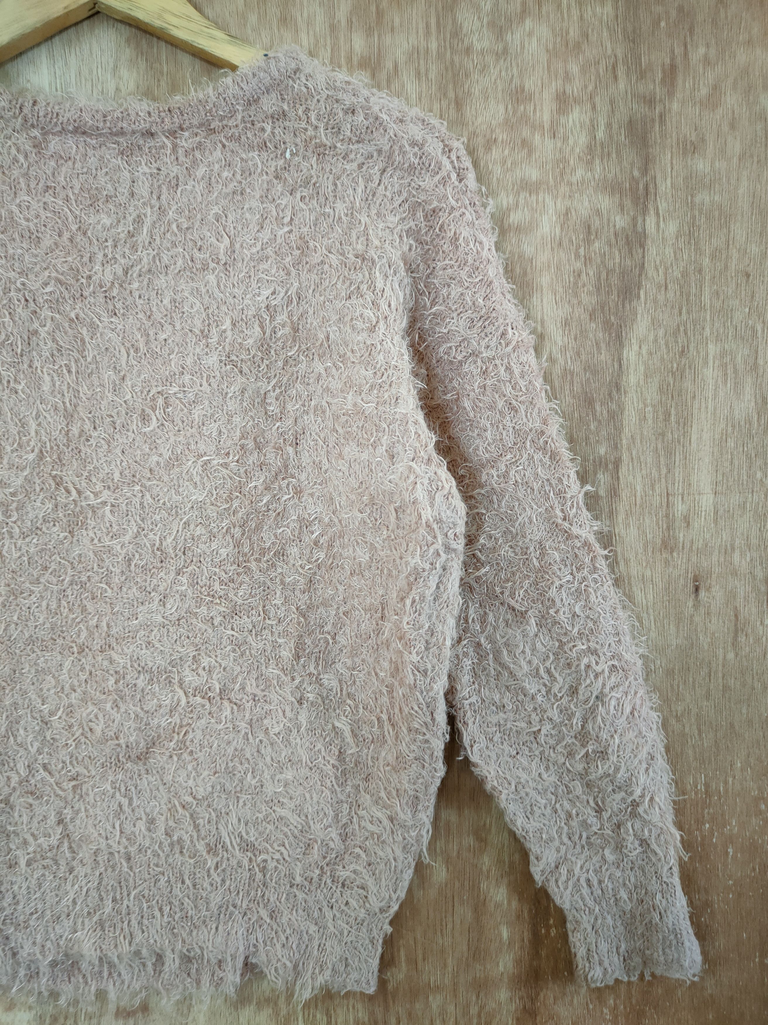 Vintage D Hug Me shaggy mohair fur japan knitwear winter #46-544 Size XS / US 0-2 / IT 36-38 - 11 Thumbnail