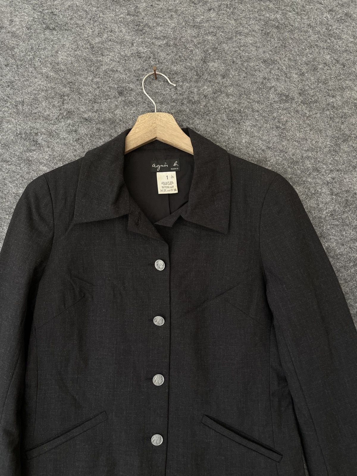 agnes b. AGNES B BLACK JACKET Size US S / EU 44-46 / 1 - 2 Thumbnail