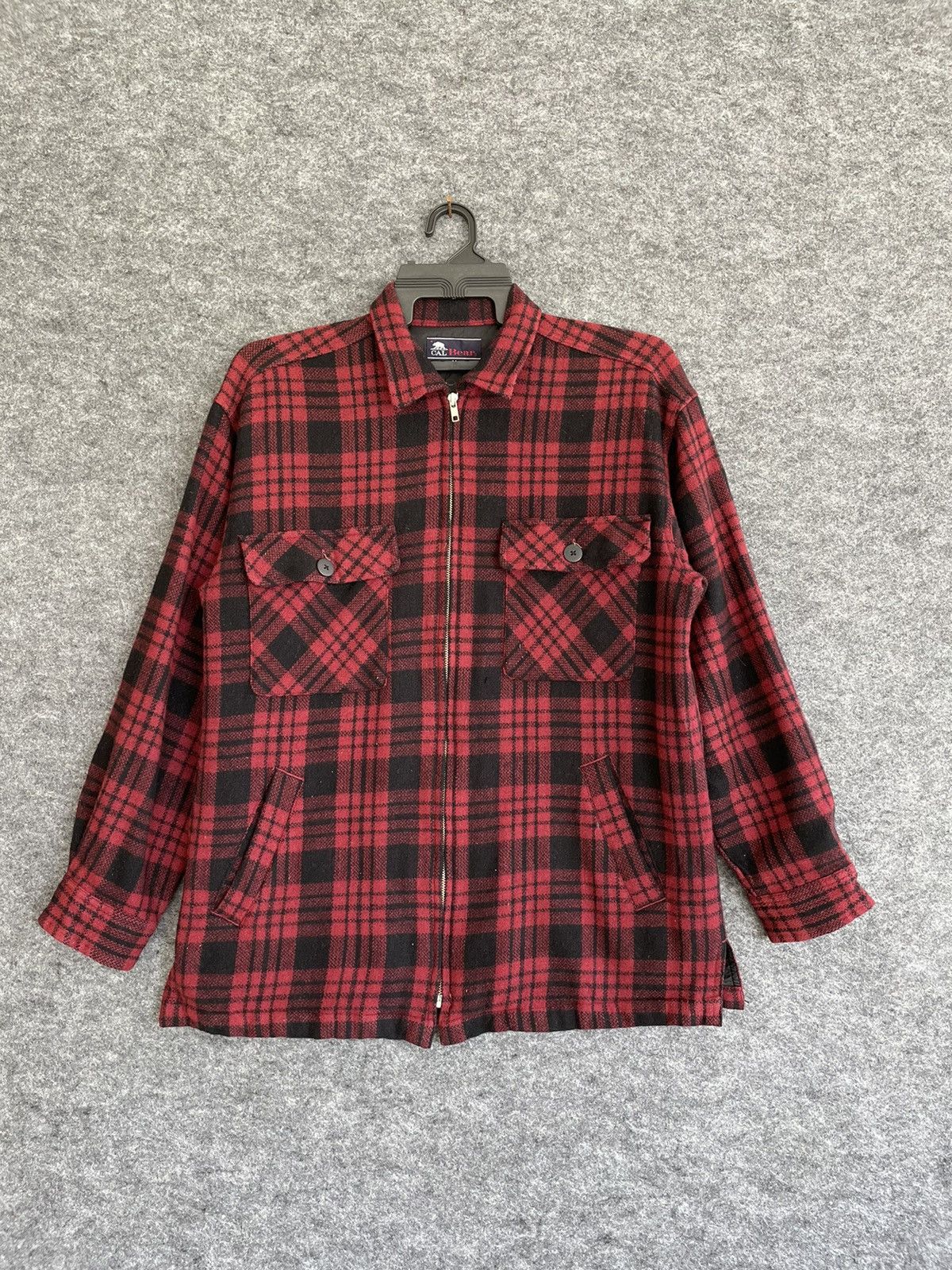 Flannel × Japanese Brand CAL BEAR TARTAN FLANNEL JACKET Size US M / EU 48-50 / 2 - 1 Thumbnail