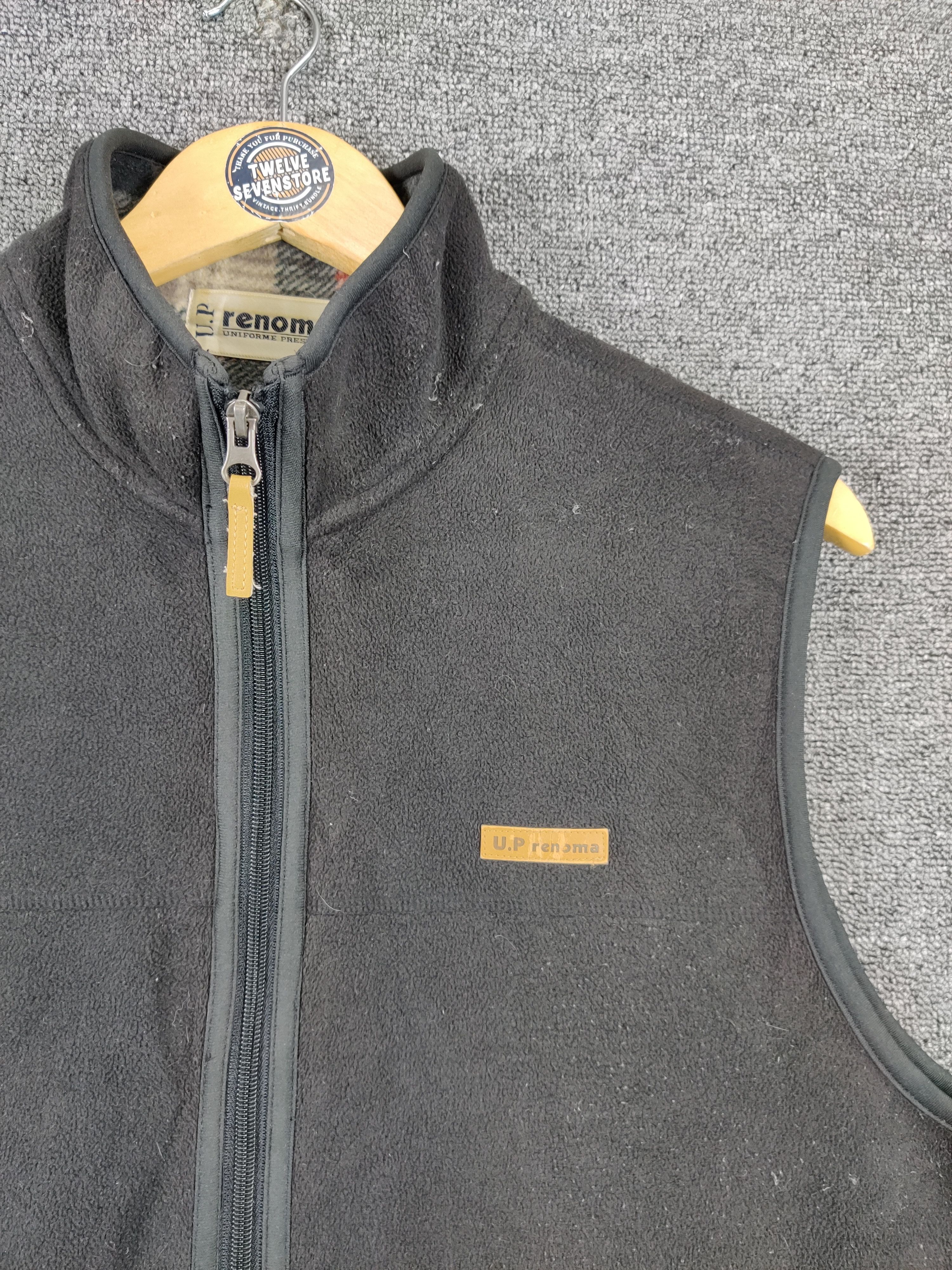 Renoma Vintage Renoma U.P. Plaid Lined Fleece Zipper Vest Size US L / EU 52-54 / 3 - 3 Thumbnail