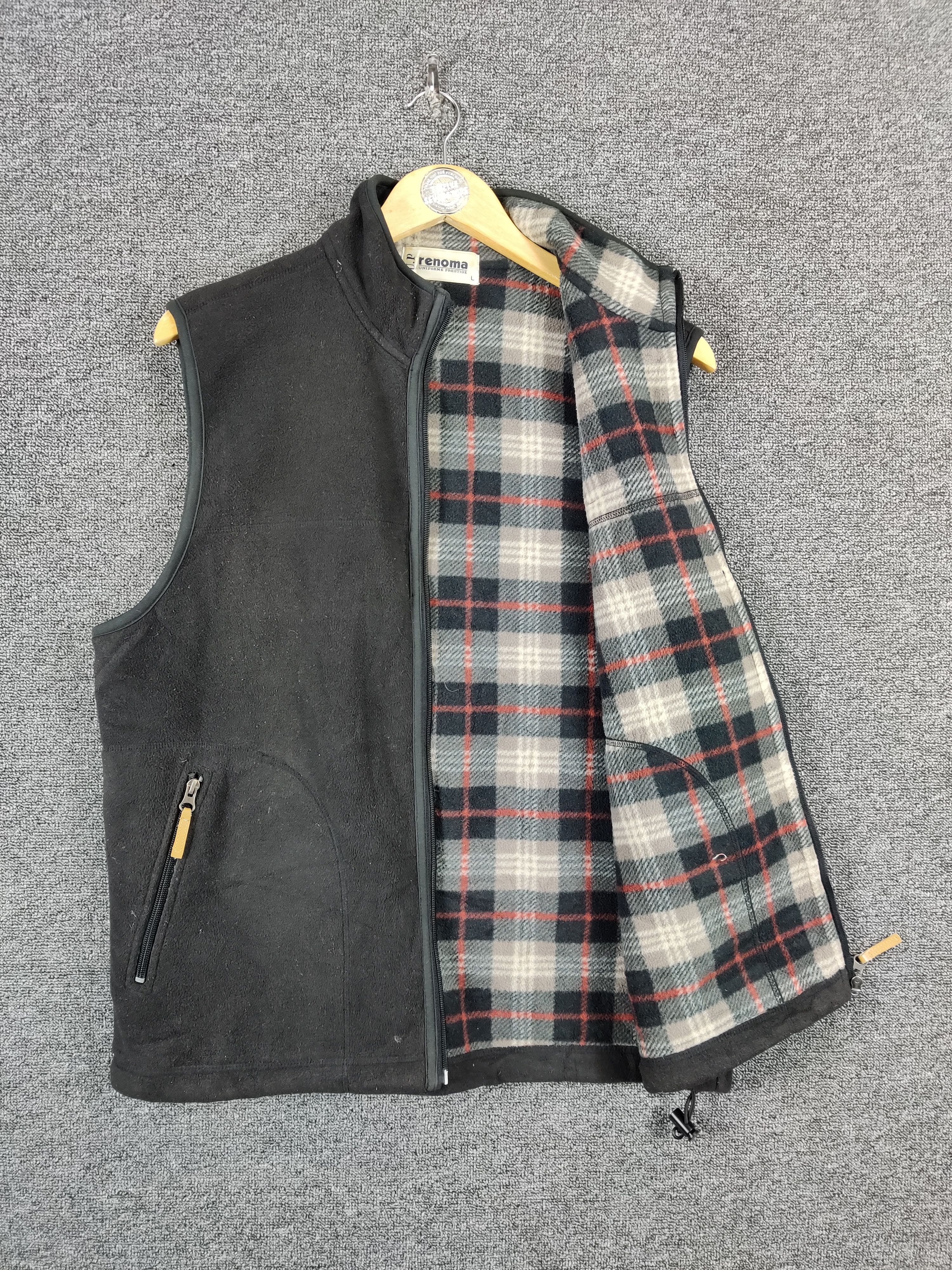 Renoma Vintage Renoma U.P. Plaid Lined Fleece Zipper Vest Size US L / EU 52-54 / 3 - 4 Thumbnail