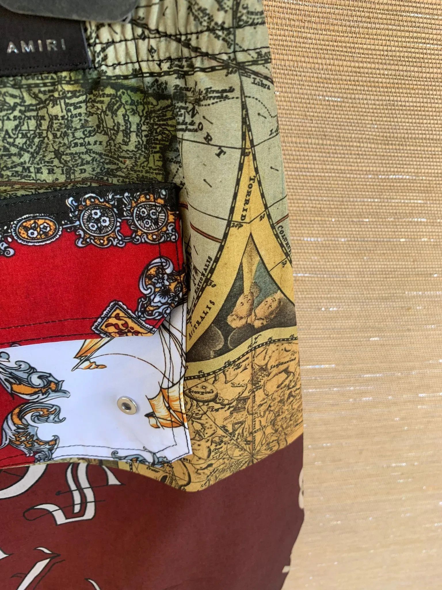 Amiri Souvenir Patchwork Swim Trunks in Multicolor Size US 30 / EU 46 - 11 Thumbnail