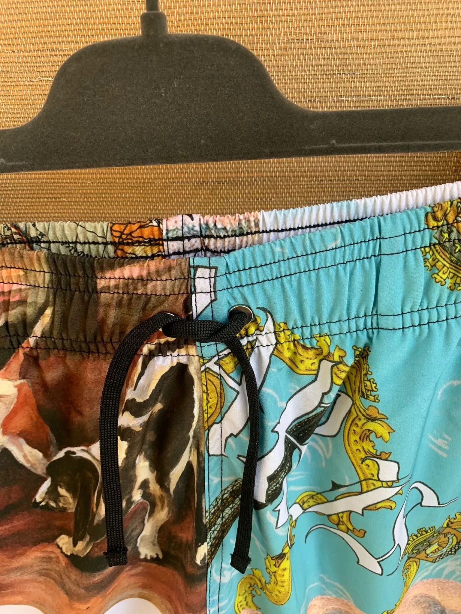 Amiri Souvenir Patchwork Swim Trunks in Multicolor Size US 30 / EU 46 - 7 Thumbnail