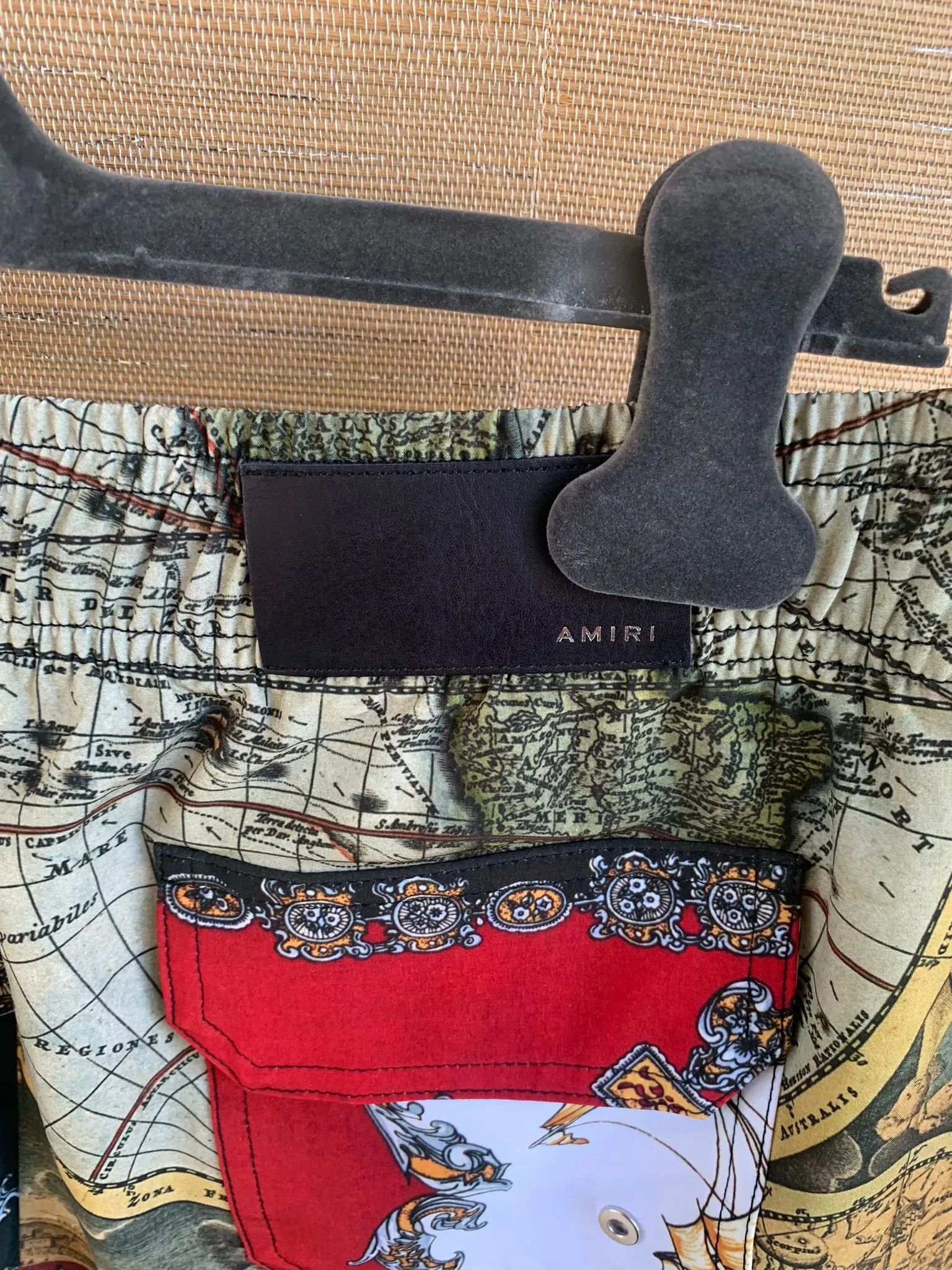 Amiri Souvenir Patchwork Swim Trunks in Multicolor Size US 30 / EU 46 - 12 Thumbnail