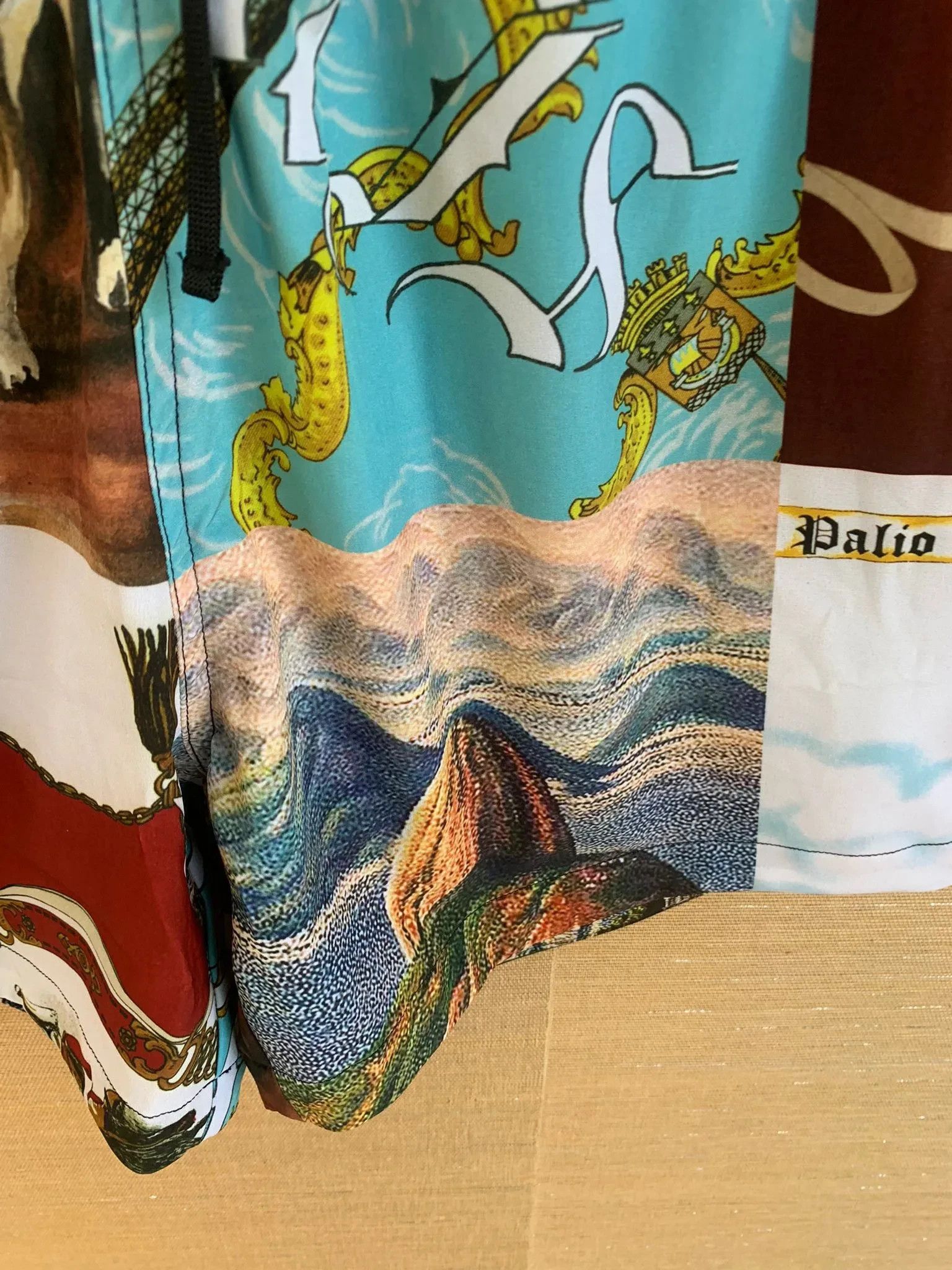 Amiri Souvenir Patchwork Swim Trunks in Multicolor Size US 30 / EU 46 - 5 Thumbnail