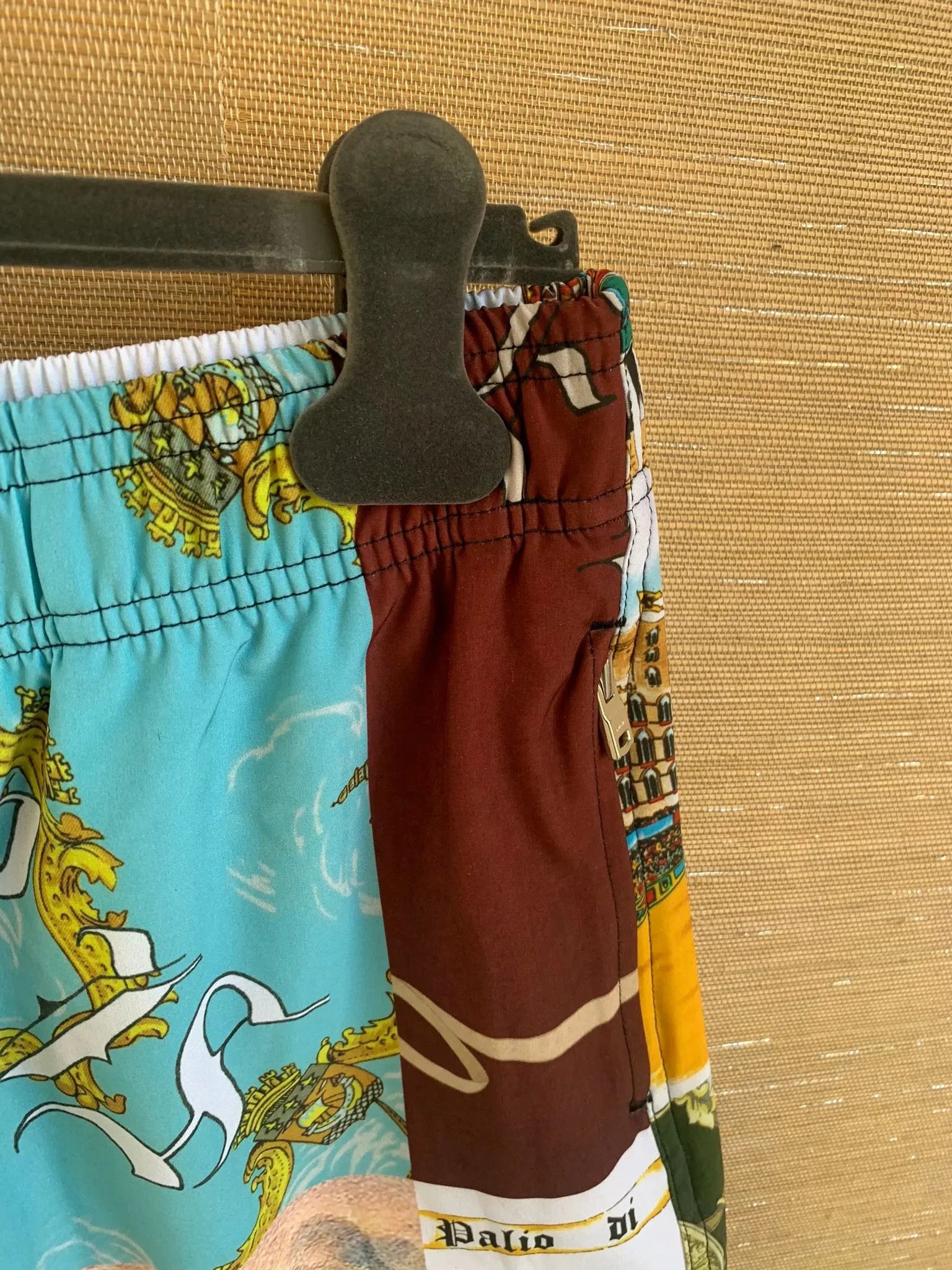 Amiri Souvenir Patchwork Swim Trunks in Multicolor Size US 30 / EU 46 - 8 Thumbnail