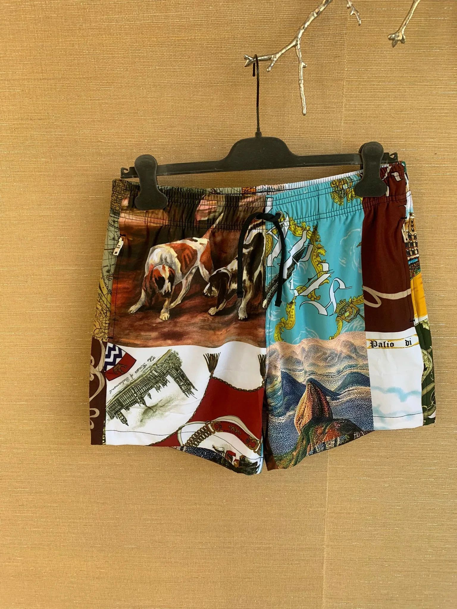 Amiri Souvenir Patchwork Swim Trunks in Multicolor Size US 30 / EU 46 - 6 Thumbnail