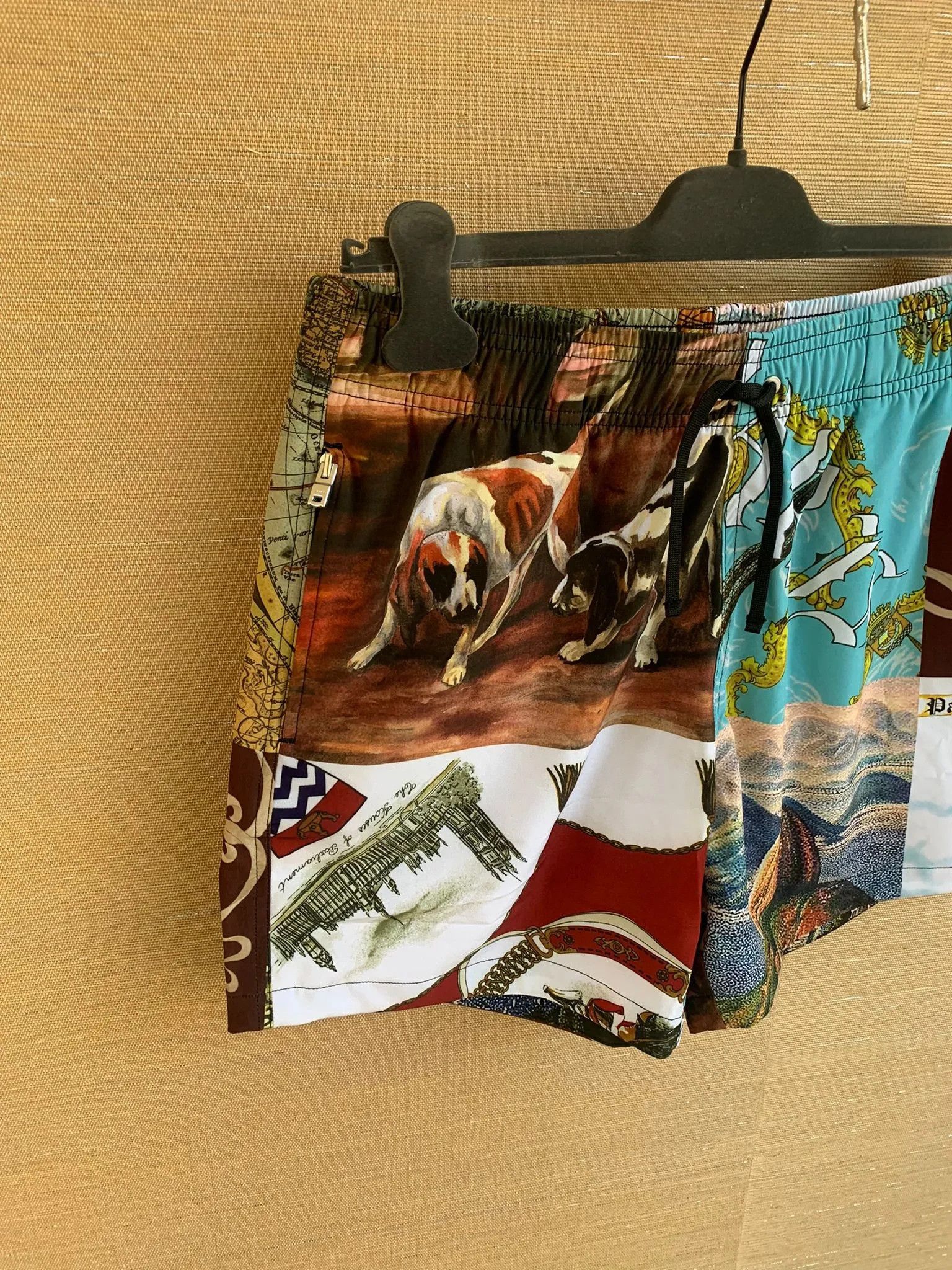 Amiri Souvenir Patchwork Swim Trunks in Multicolor Size US 30 / EU 46 - 4 Thumbnail