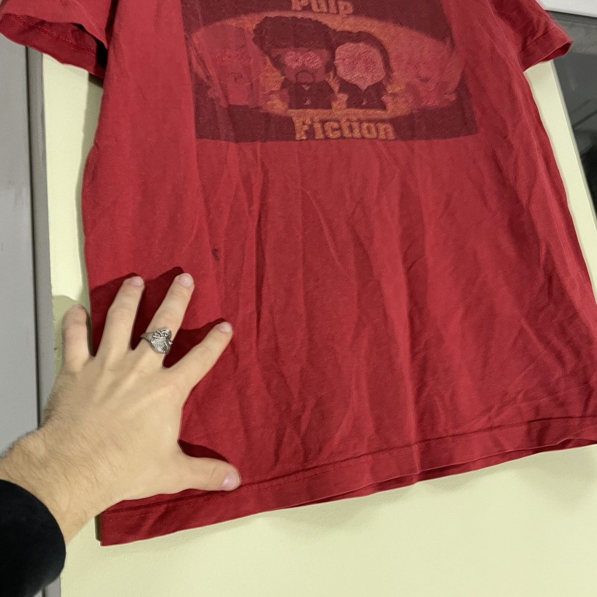 Vintage Vintage Y2K Sun Faded Pulp Fiction Graphic Tee Grunge Slim M Size US M / EU 48-50 / 2 - 6 Thumbnail