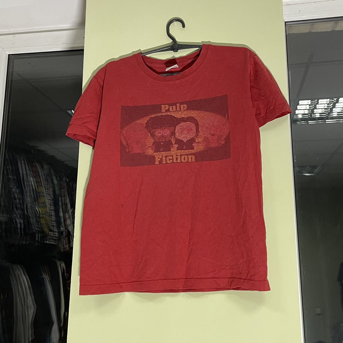 Vintage Vintage Y2K Sun Faded Pulp Fiction Graphic Tee Grunge Slim M Size US M / EU 48-50 / 2 - 2 Thumbnail