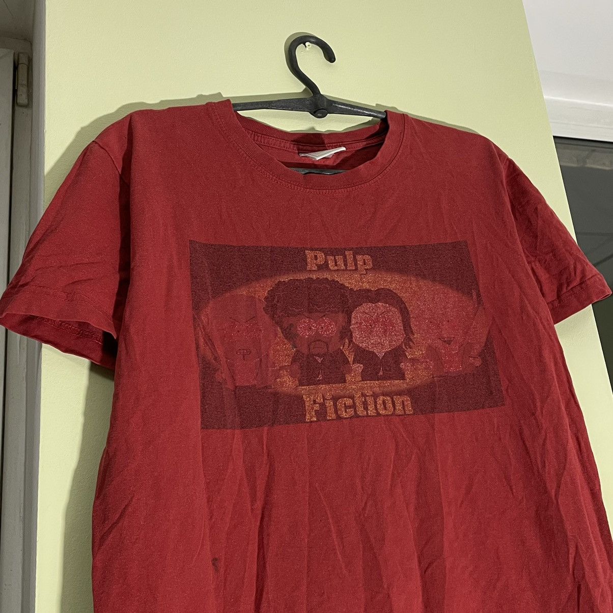 Vintage Vintage Y2K Sun Faded Pulp Fiction Graphic Tee Grunge Slim M Size US M / EU 48-50 / 2 - 4 Thumbnail