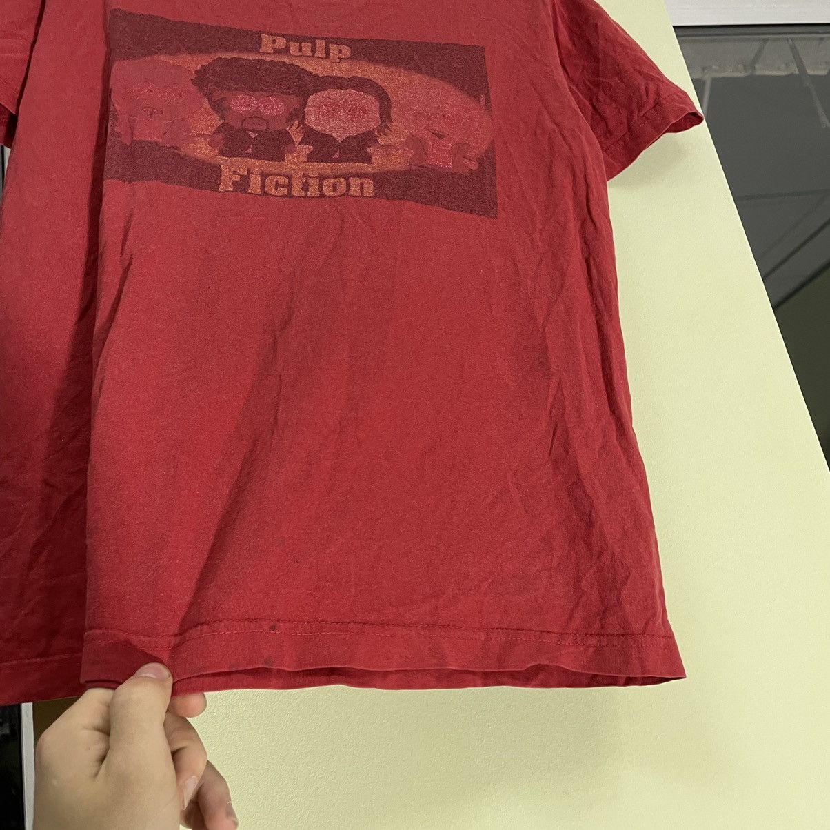 Vintage Vintage Y2K Sun Faded Pulp Fiction Graphic Tee Grunge Slim M Size US M / EU 48-50 / 2 - 7 Thumbnail