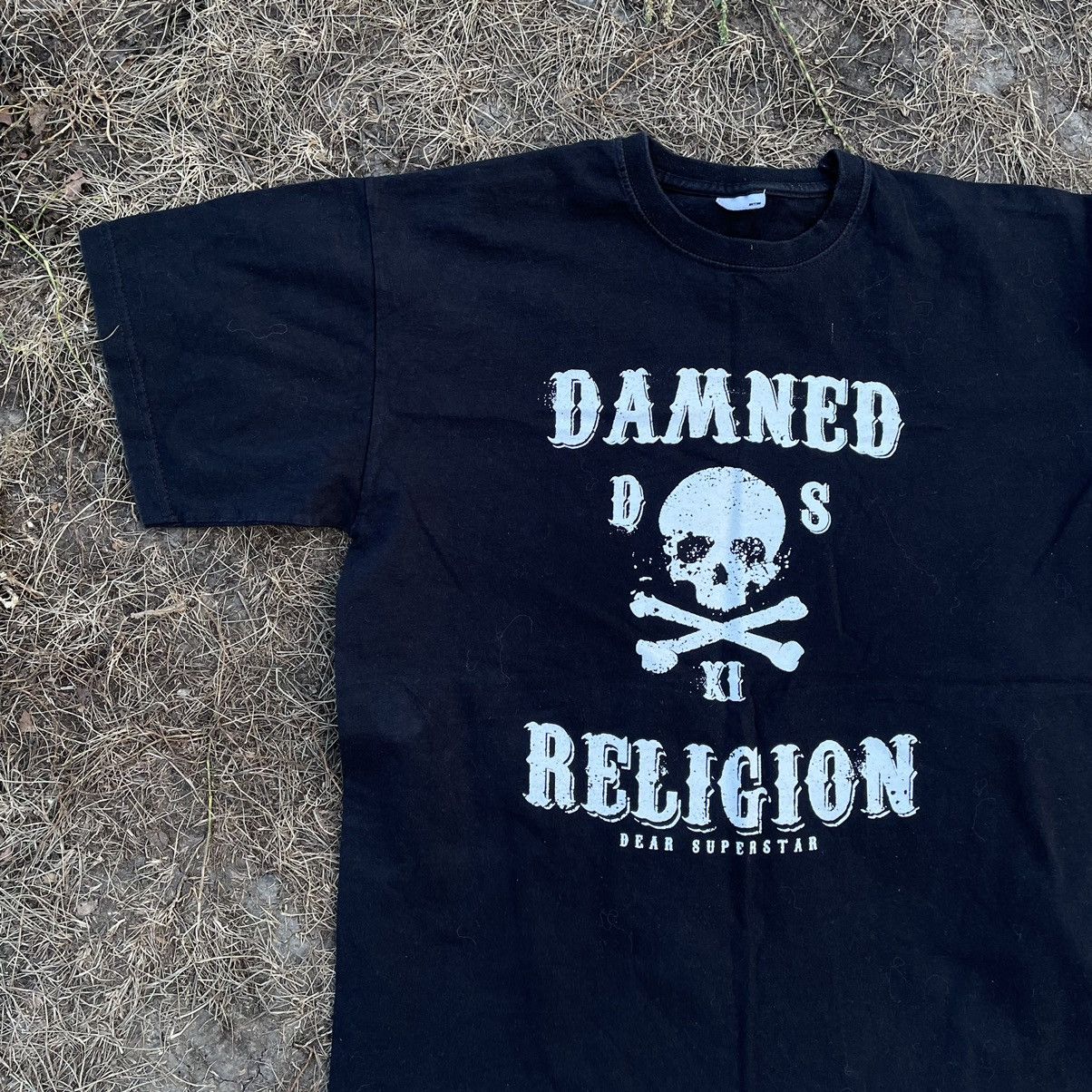 Vintage Vintage Y2K Damned Religion Skull Graphic Tee Punk Washed XL Size US XL / EU 56 / 4 - 3 Thumbnail