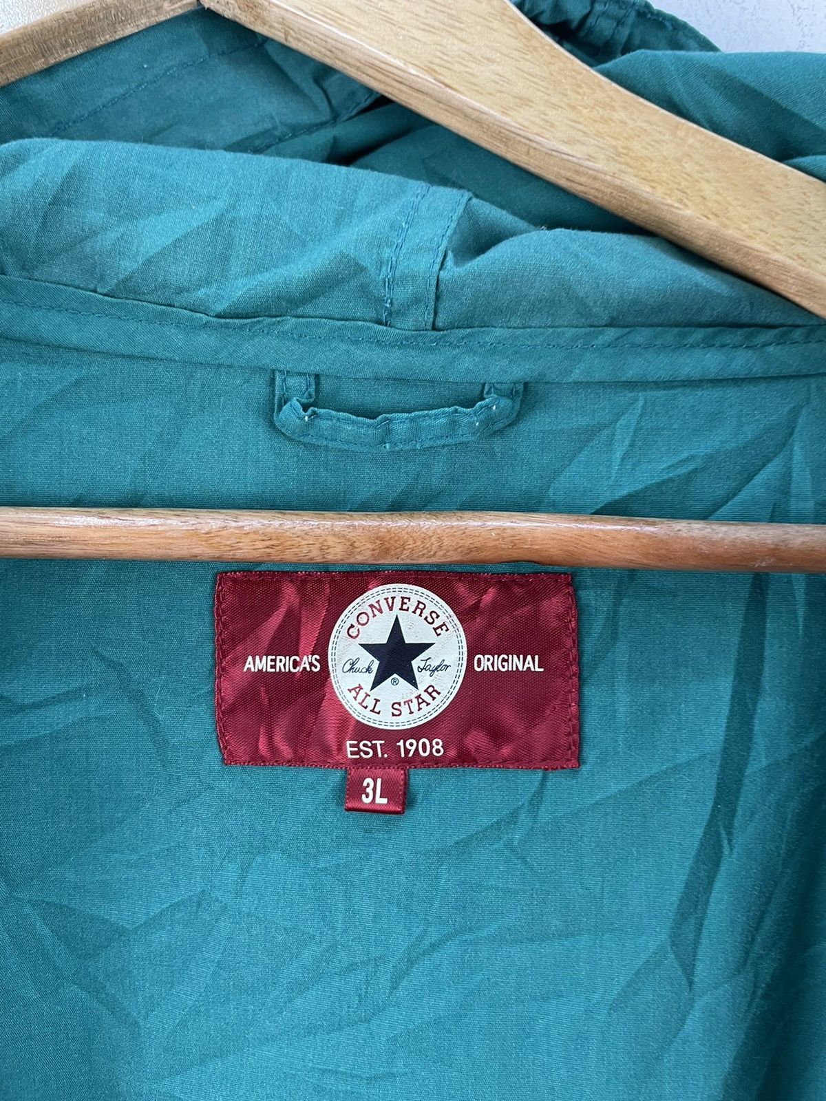 Converse Vintage Converse Coach Jacket Hoodie Parka Baggy Oversized Size US XL / EU 56 / 4 - 3 Thumbnail