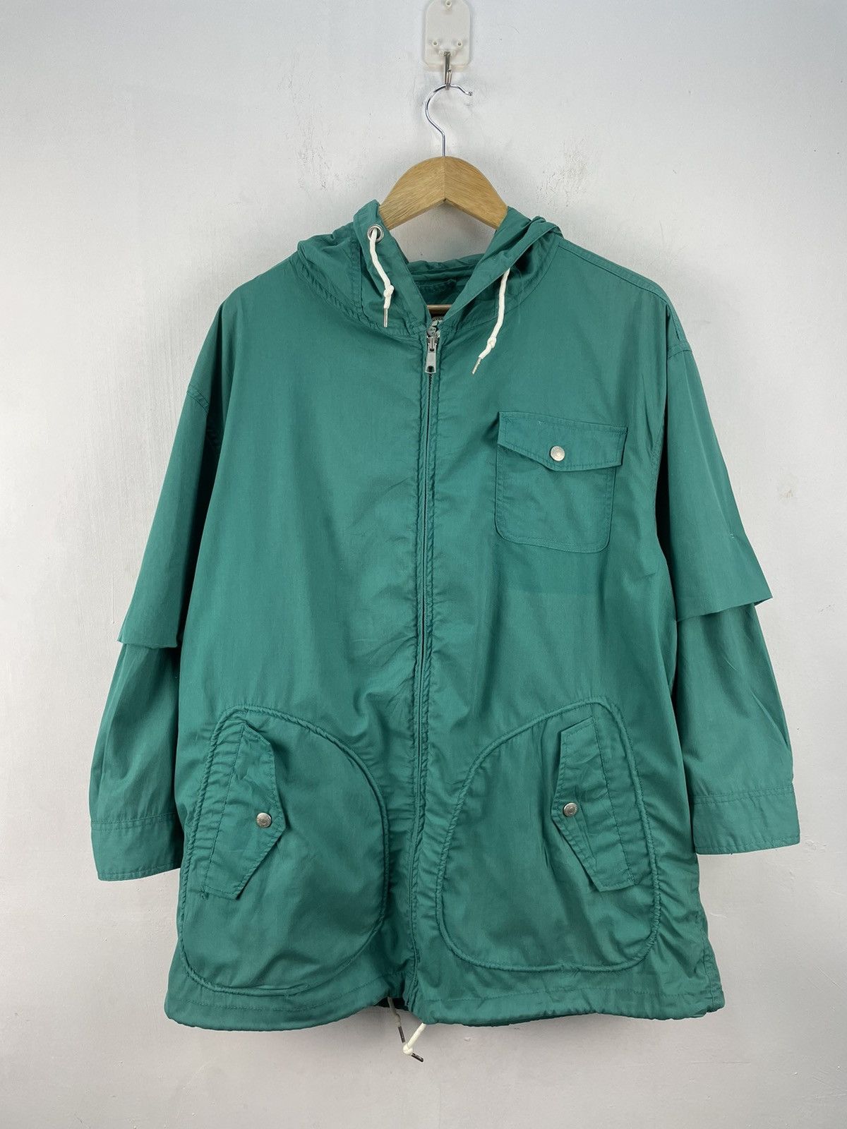 Converse Vintage Converse Coach Jacket Hoodie Parka Baggy Oversized Size US XL / EU 56 / 4 - 5 Thumbnail