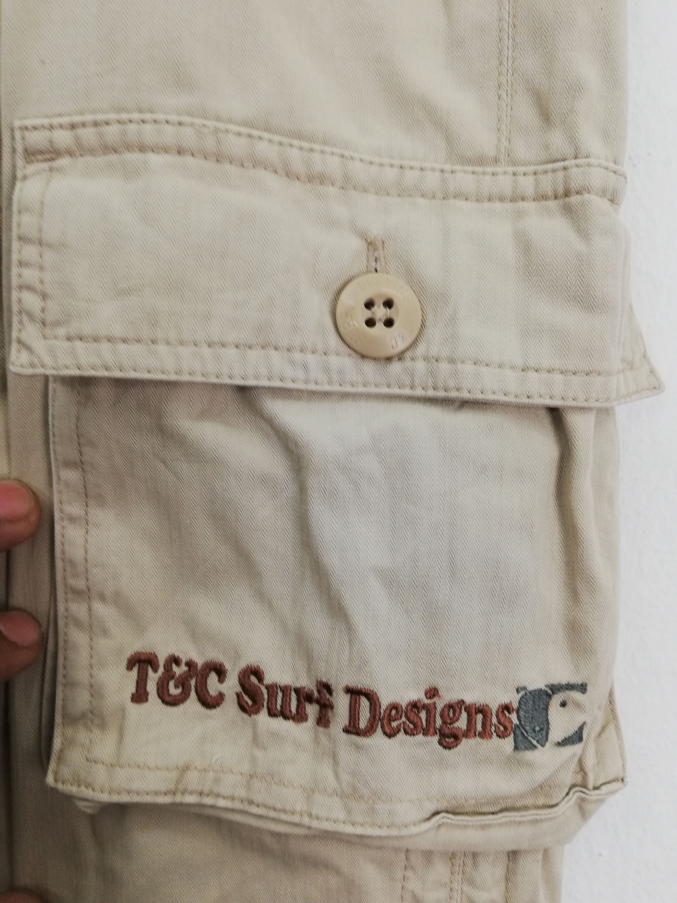 Japanese Brand T&C Surf Design Hawaii Cargo Pants Multipocket #0162 Size US 28 / EU 44 - 5 Thumbnail