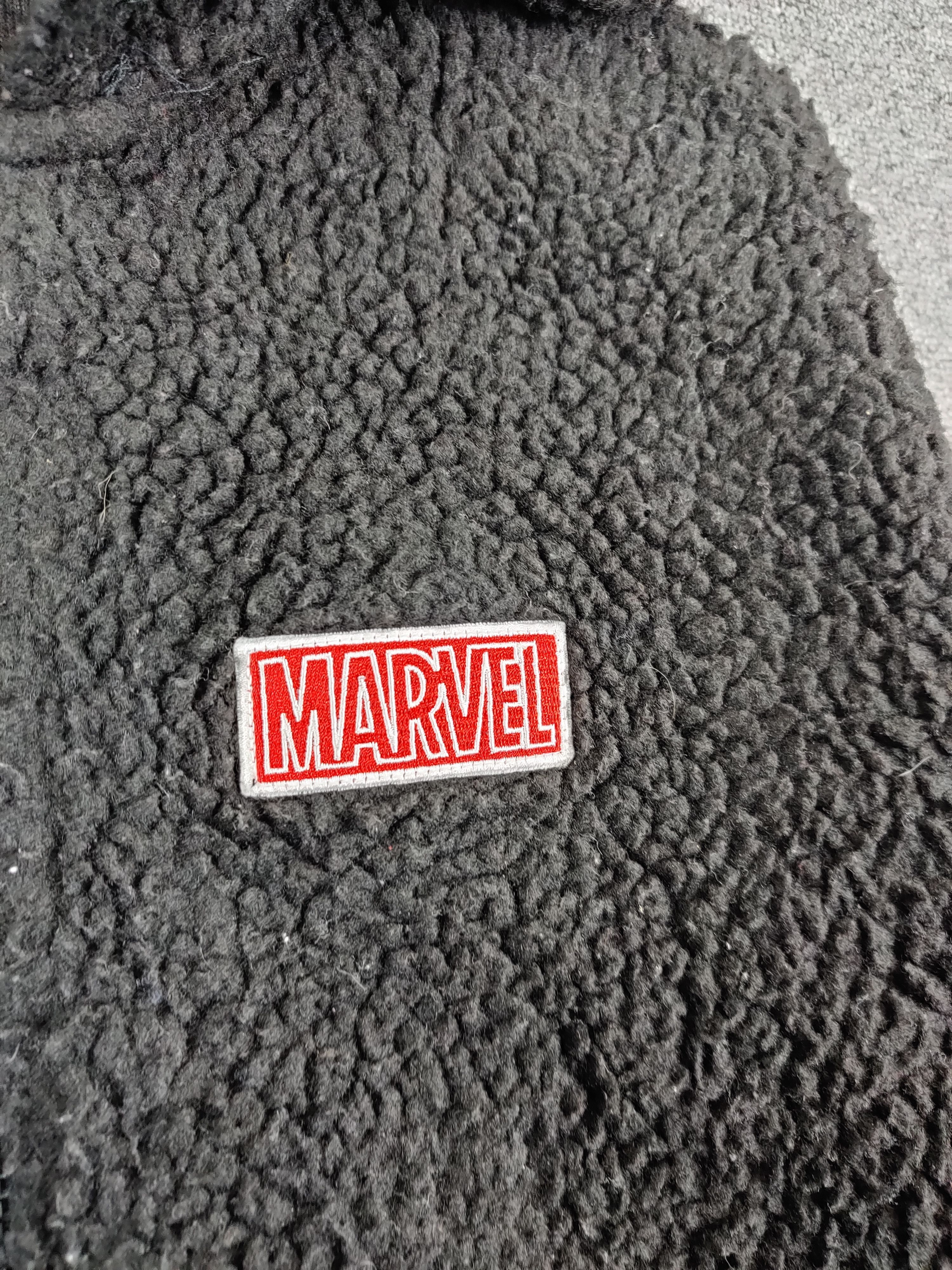 Marvel Comics Vintage Marvel Fleece Deep Pile Zipper Jacket Size US L / EU 52-54 / 3 - 6 Thumbnail