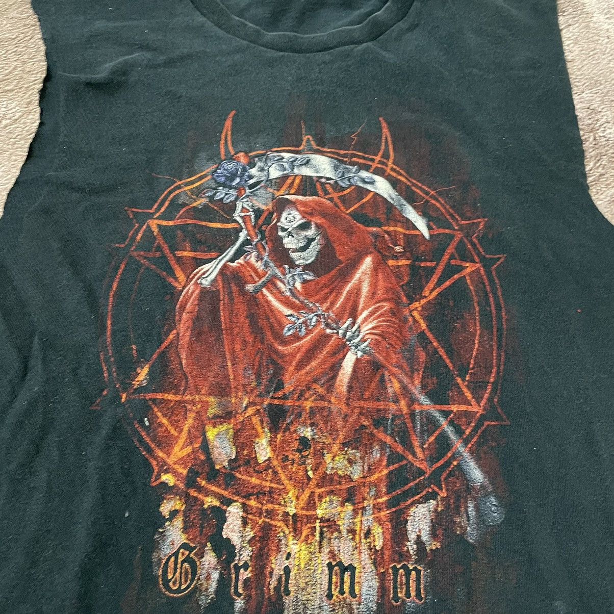 Vintage Vintage 90s Graphic Tee Devil Horror Dark Grunge Boxy Slim M Size US M / EU 48-50 / 2 - 6 Thumbnail