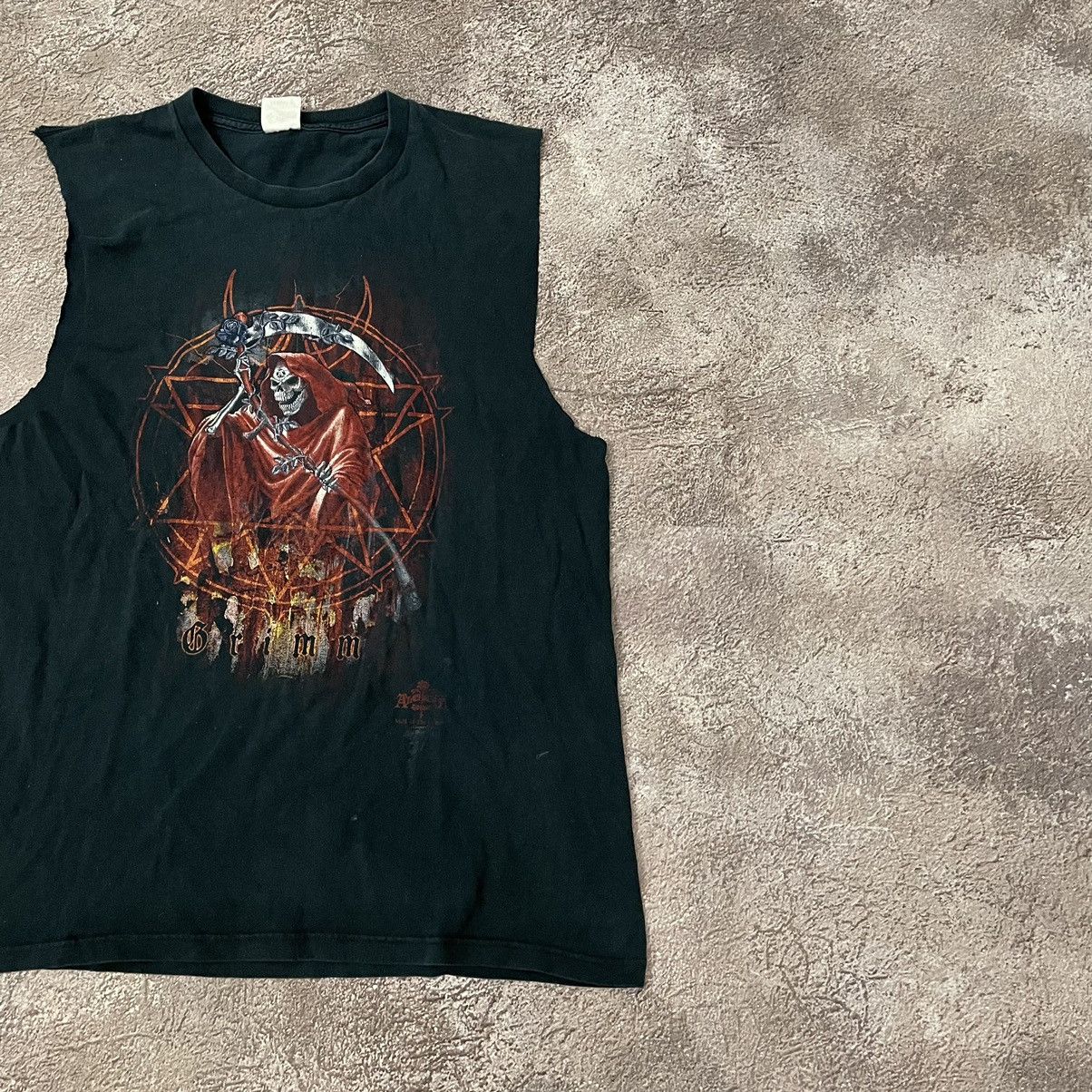 Vintage Vintage 90s Graphic Tee Devil Horror Dark Grunge Boxy Slim M Size US M / EU 48-50 / 2 - 2 Thumbnail