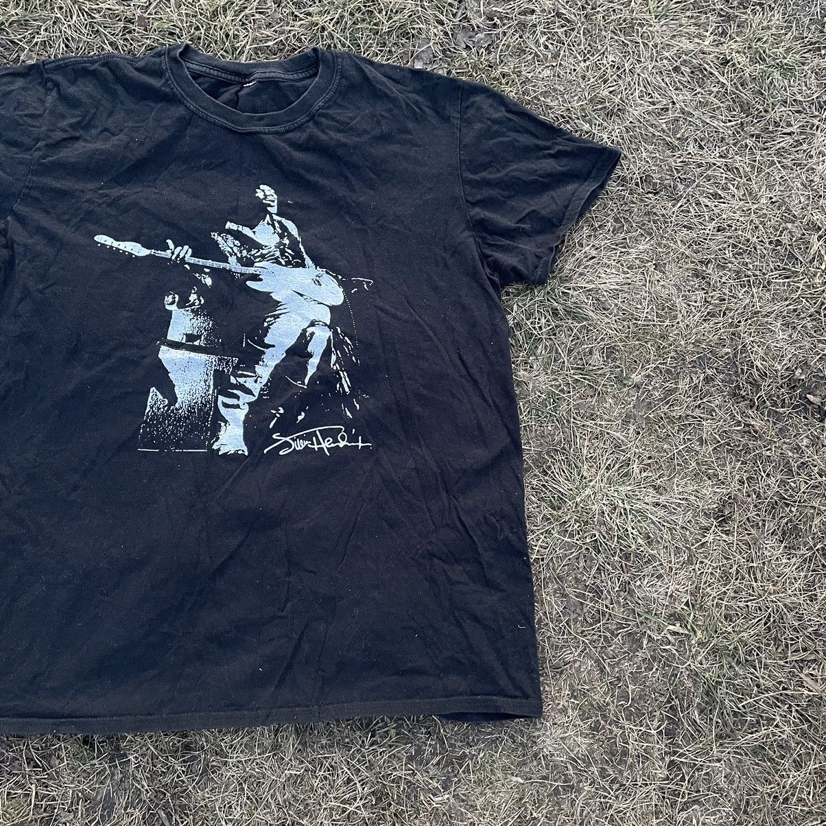 Vintage Vintage 90s Jimi Hendrix Band Graphic Tee Faded Black Boxy L Size US L / EU 52-54 / 3 - 3 Thumbnail