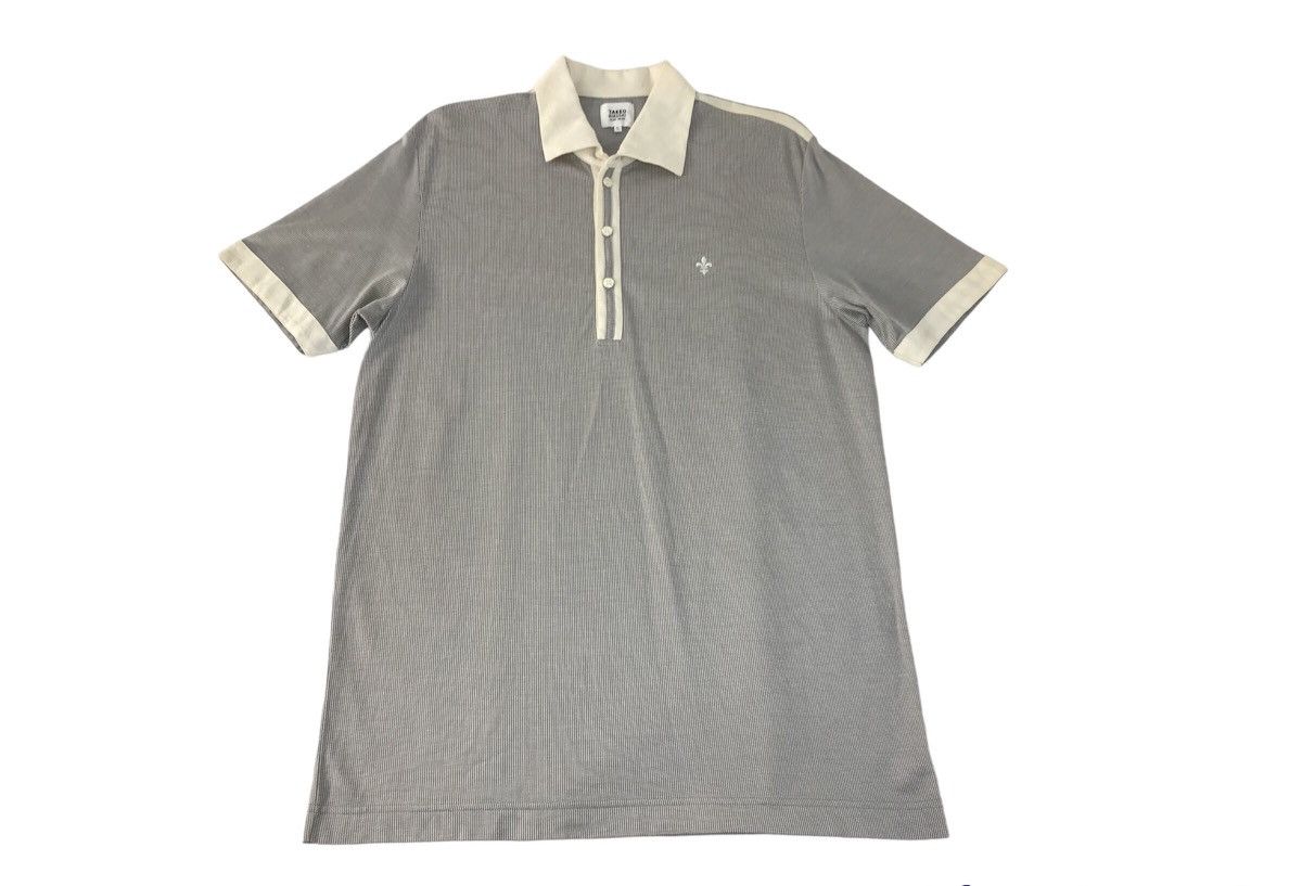 Japanese Brand × Takeo Kikuchi Vintage Takeo Kikuchi Striped Design Polo T.Shirt Style Size US L / EU 52-54 / 3 - 1 Thumbnail