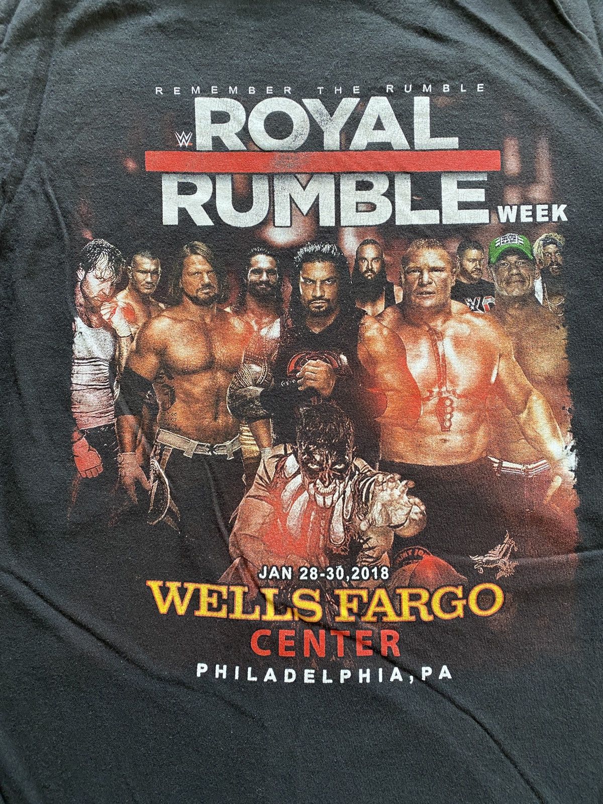 WWE 2018 WWE Royal Rumble Philadelphia Multi Wrestler Tee Size US S / EU 44-46 / 1 - 2 Thumbnail