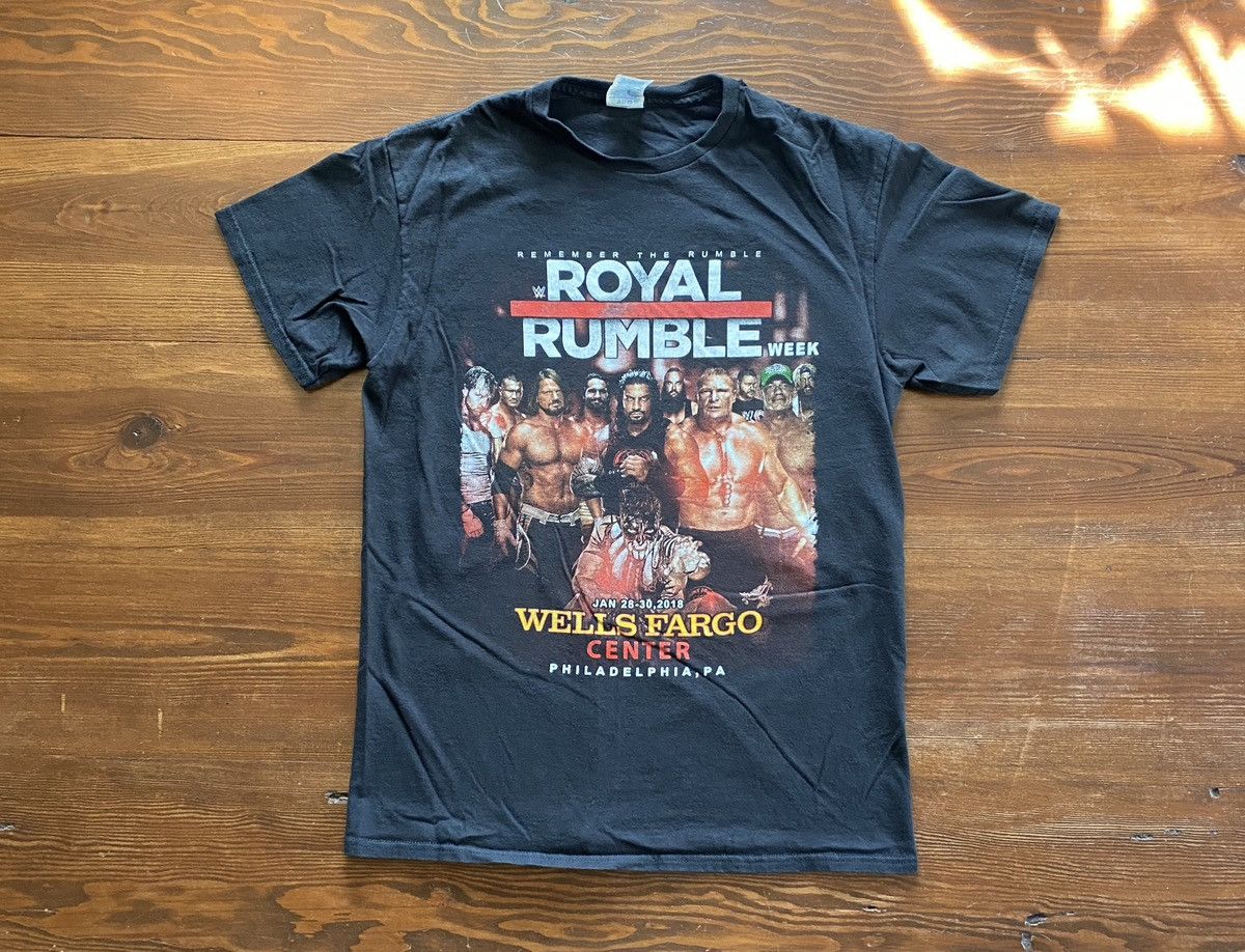 WWE 2018 WWE Royal Rumble Philadelphia Multi Wrestler Tee Size US S / EU 44-46 / 1 - 1 Thumbnail