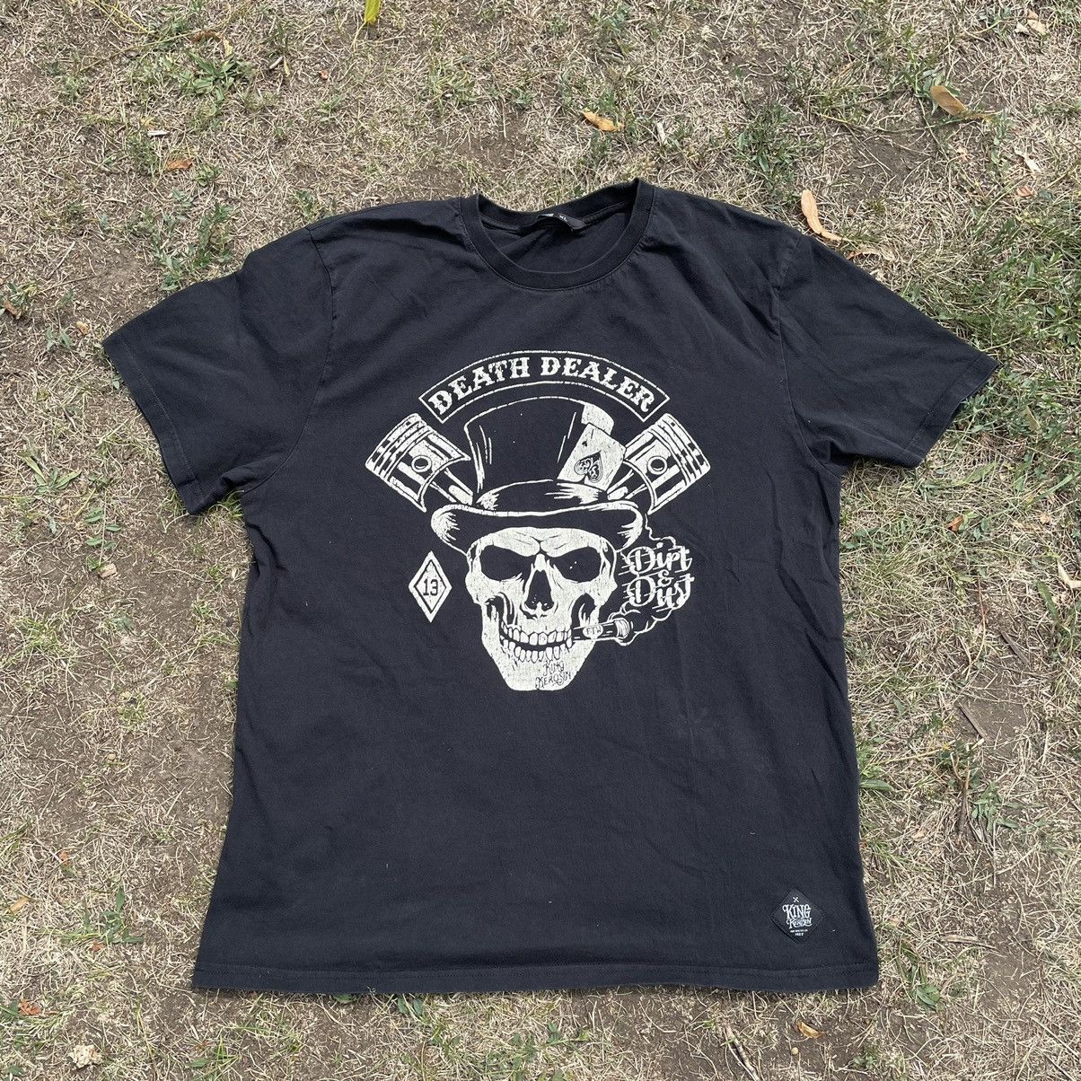 Vintage Vintage Y2K Skull Graphic Tee Death Dealer Punk Streetwear X Size US XL / EU 56 / 4 - 1 Thumbnail