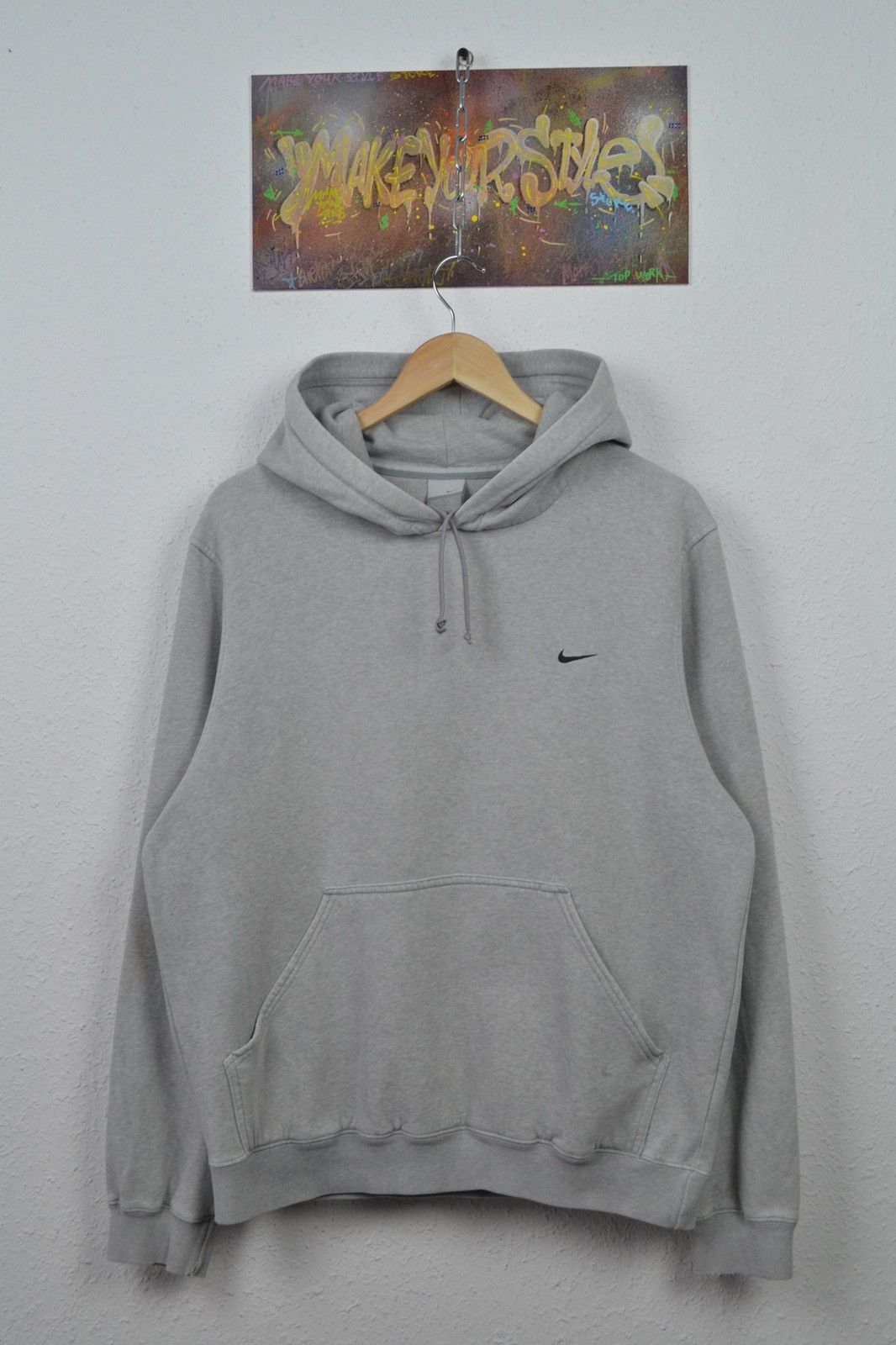 Nike × Vintage Y2K Nike Vintage Thrashed Hoodie Size US M / EU 48-50 / 2 - 2 Thumbnail