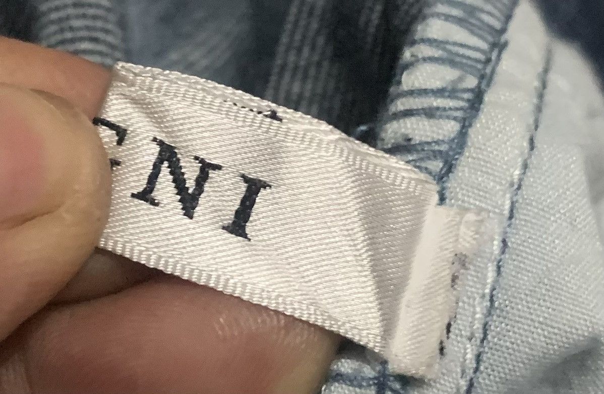 Japanese Brand Vintage 90s Patchwork Straight Blue Jeans Size 26" / US 2 / IT 38 - 5 Thumbnail