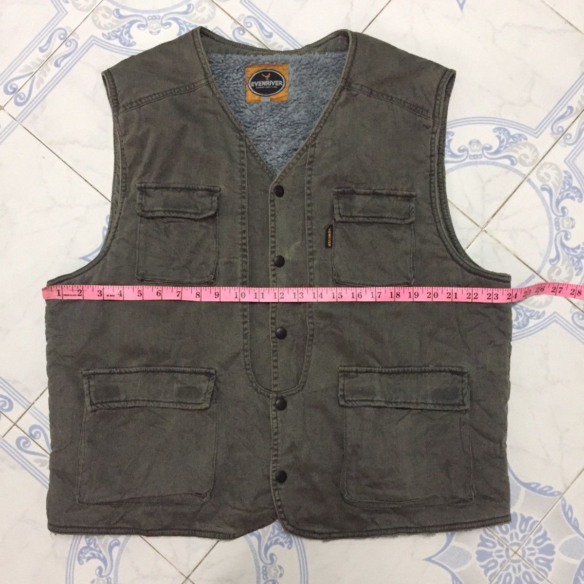 Japanese Brand Evenriver Vest Fleece Inside Size US XL / EU 56 / 4 - 15 Thumbnail