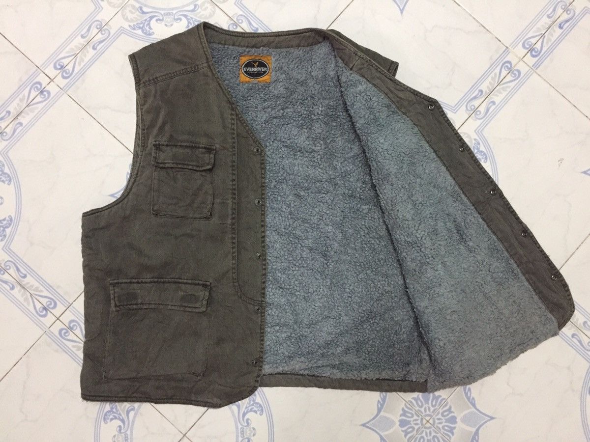 Japanese Brand Evenriver Vest Fleece Inside Size US XL / EU 56 / 4 - 11 Thumbnail