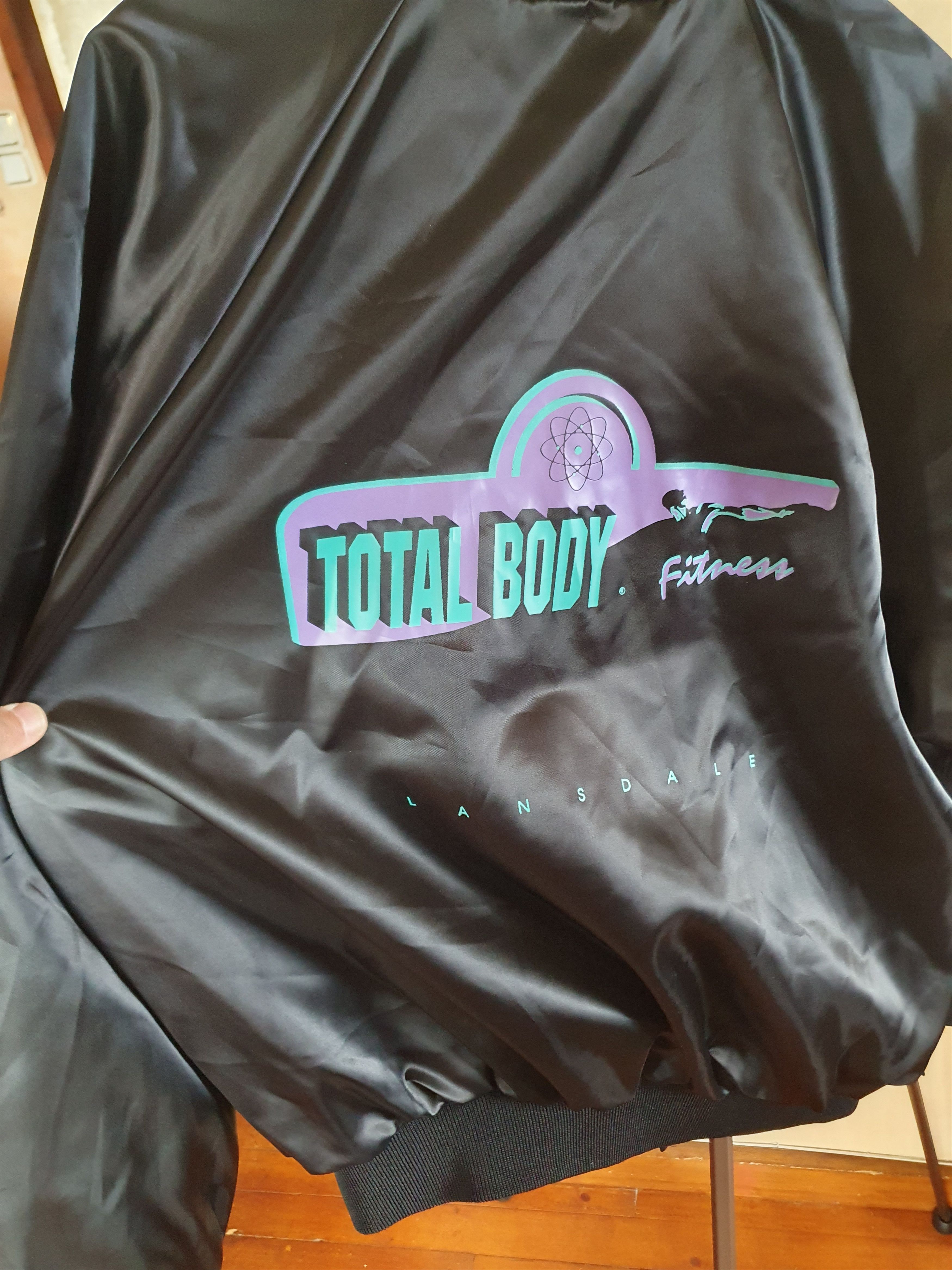 Auburn Sportswear × Vintage Auburn Sportswear USA Total Body Fitnes Satin jacket sz XL Size US XL / EU 56 / 4 - 9 Thumbnail