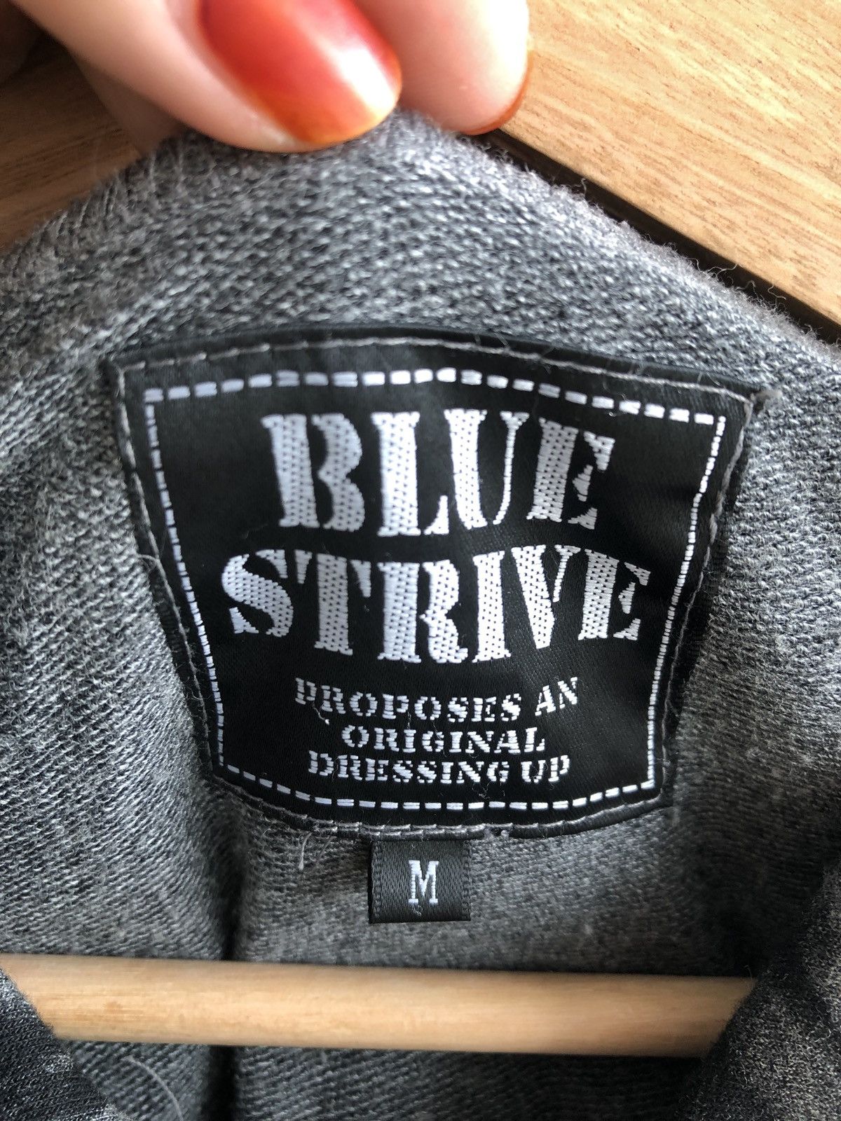 Japanese Brand Vintage Blue Strive Hoodies / KapitalVisvim Smiley Size M / US 6-8 / IT 42-44 - 3 Thumbnail