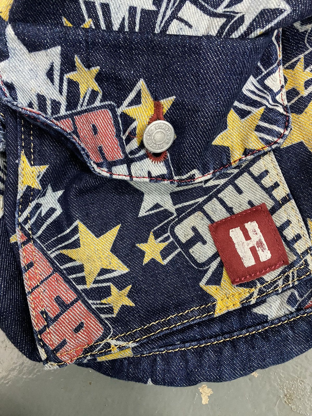Designer × Hysteric Glamour × Japanese Brand Vintage Super Hysteric Glamour Collection Denim Bagpack Size ONE SIZE - 4 Thumbnail