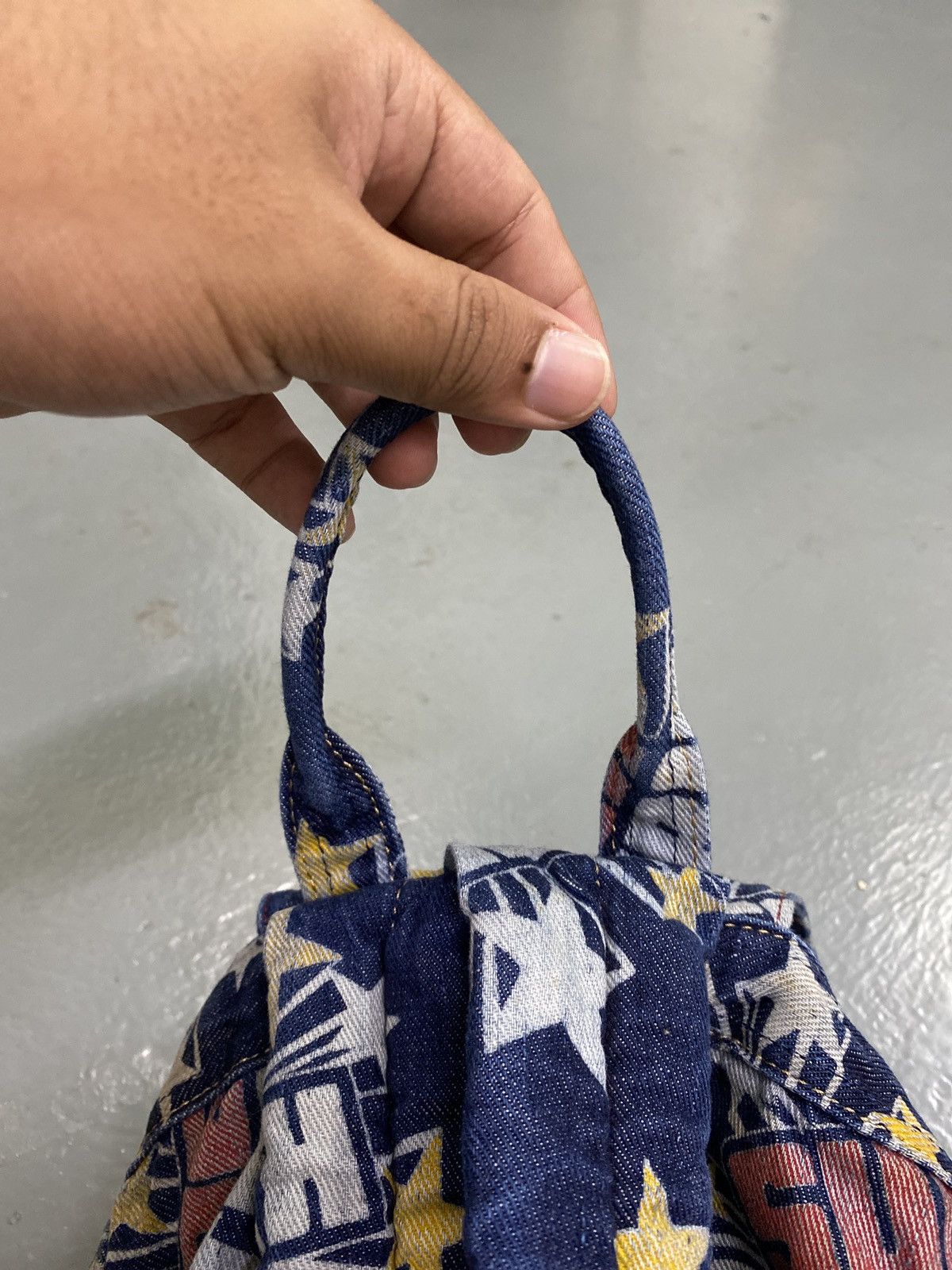 Designer × Hysteric Glamour × Japanese Brand Vintage Super Hysteric Glamour Collection Denim Bagpack Size ONE SIZE - 6 Thumbnail