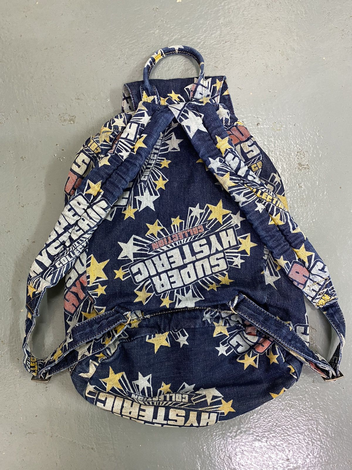 Designer × Hysteric Glamour × Japanese Brand Vintage Super Hysteric Glamour Collection Denim Bagpack Size ONE SIZE - 9 Thumbnail