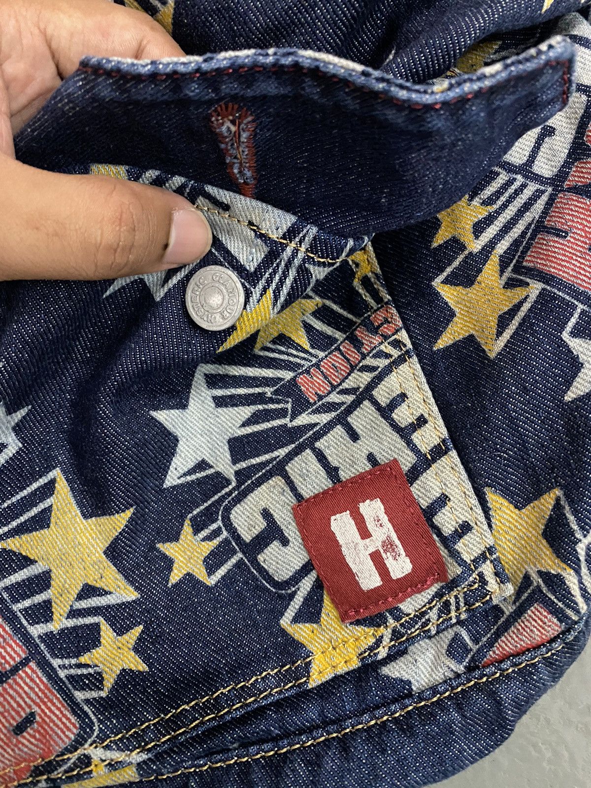 Designer × Hysteric Glamour × Japanese Brand Vintage Super Hysteric Glamour Collection Denim Bagpack Size ONE SIZE - 3 Thumbnail