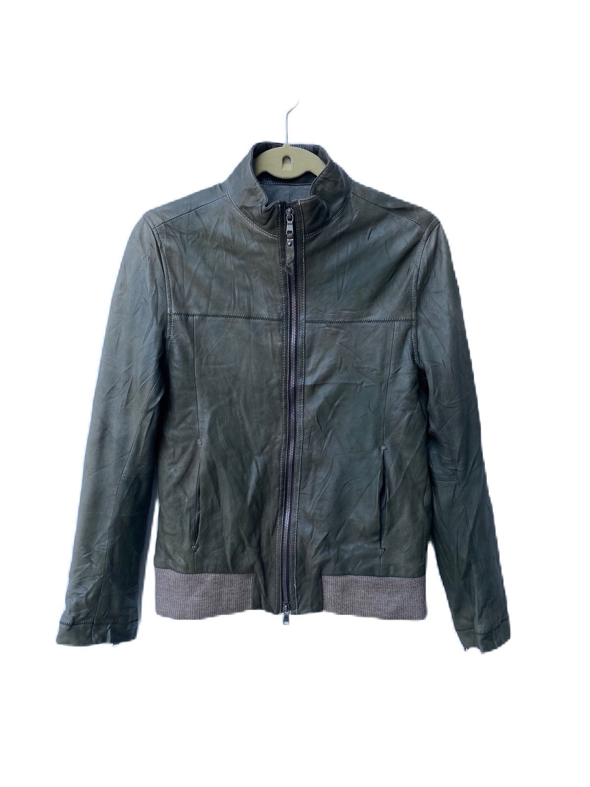 Genuine Leather × SHIPS LEATHER JACKET SHIPS JAPAN ZIPPER BIKER JACKET Size US S / EU 44-46 / 1 - 1 Thumbnail