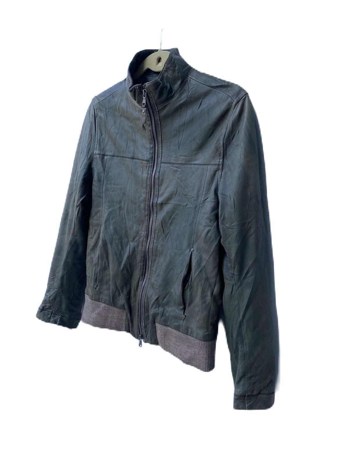 Genuine Leather × SHIPS LEATHER JACKET SHIPS JAPAN ZIPPER BIKER JACKET Size US S / EU 44-46 / 1 - 2 Thumbnail