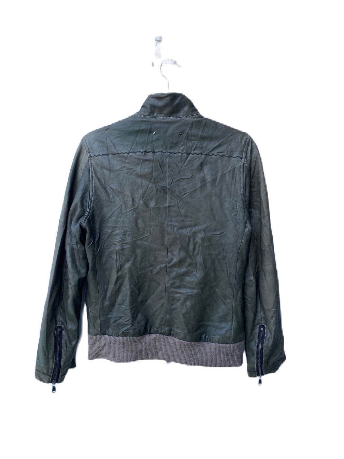 Genuine Leather × SHIPS LEATHER JACKET SHIPS JAPAN ZIPPER BIKER JACKET Size US S / EU 44-46 / 1 - 3 Thumbnail