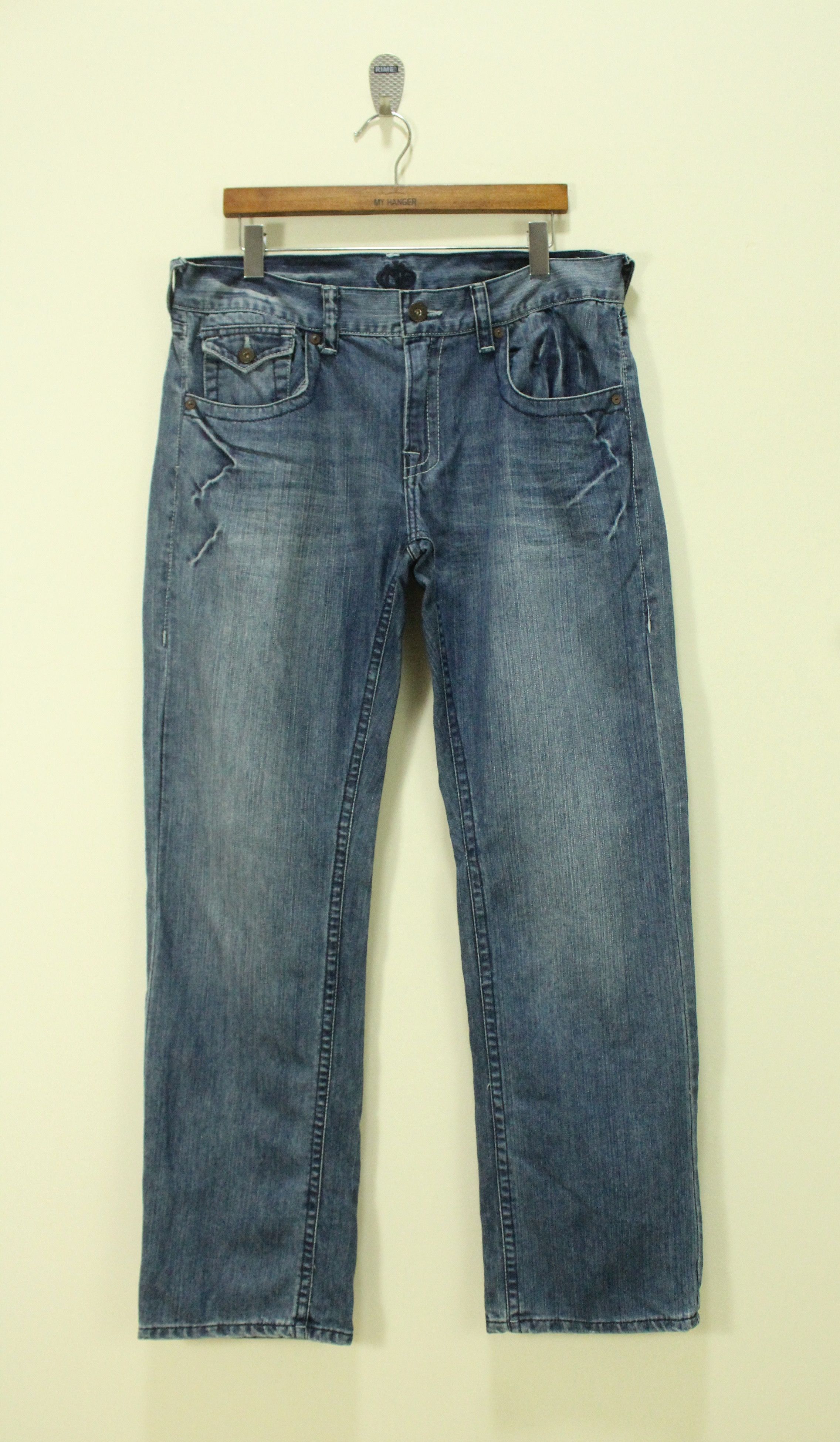 JNCO Fleur De Lis JNCO Pants Denim Jeans Embroidered Pockets Size US 34 / EU 50 - 7 Thumbnail