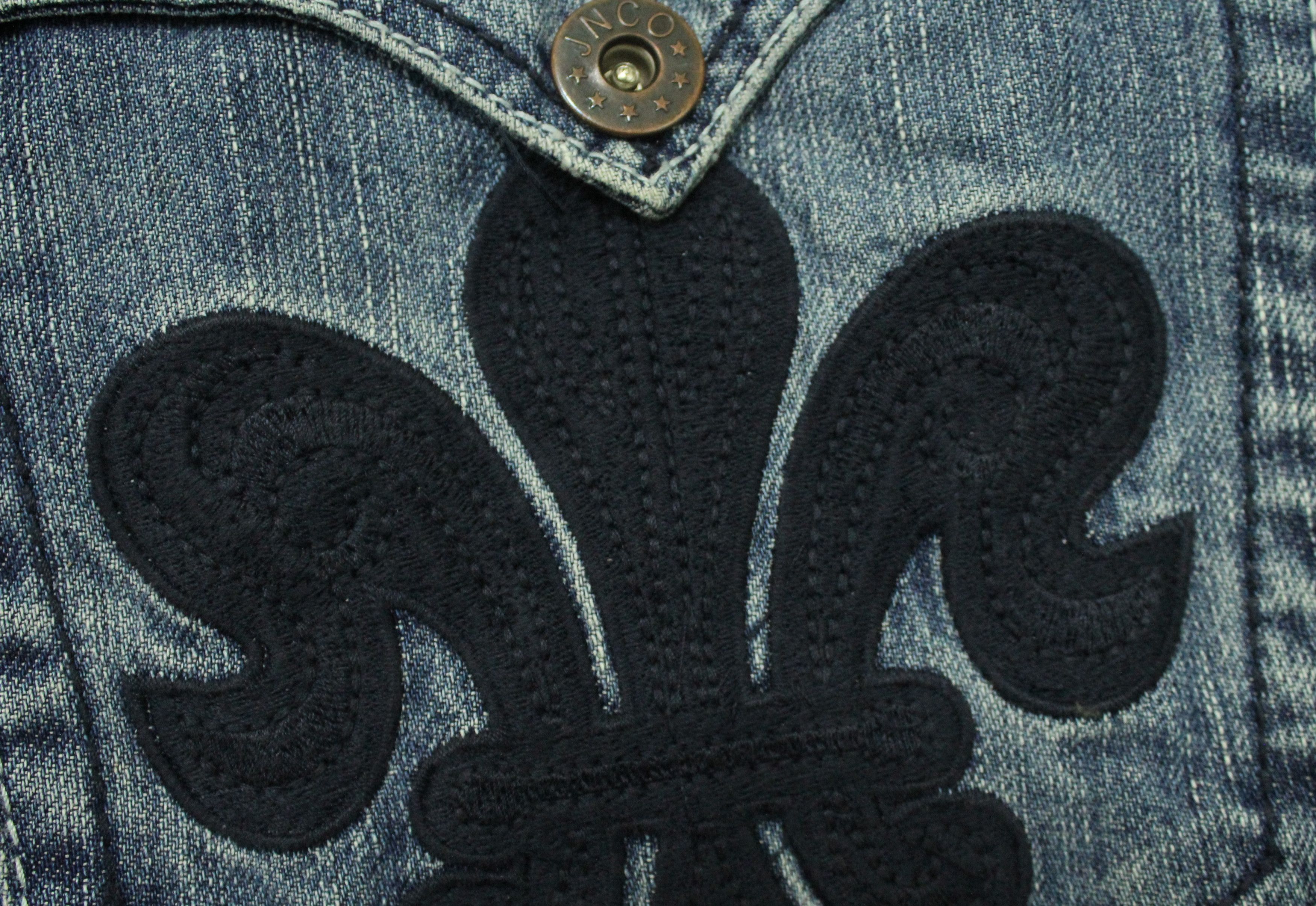 JNCO Fleur De Lis JNCO Pants Denim Jeans Embroidered Pockets Size US 34 / EU 50 - 17 Thumbnail