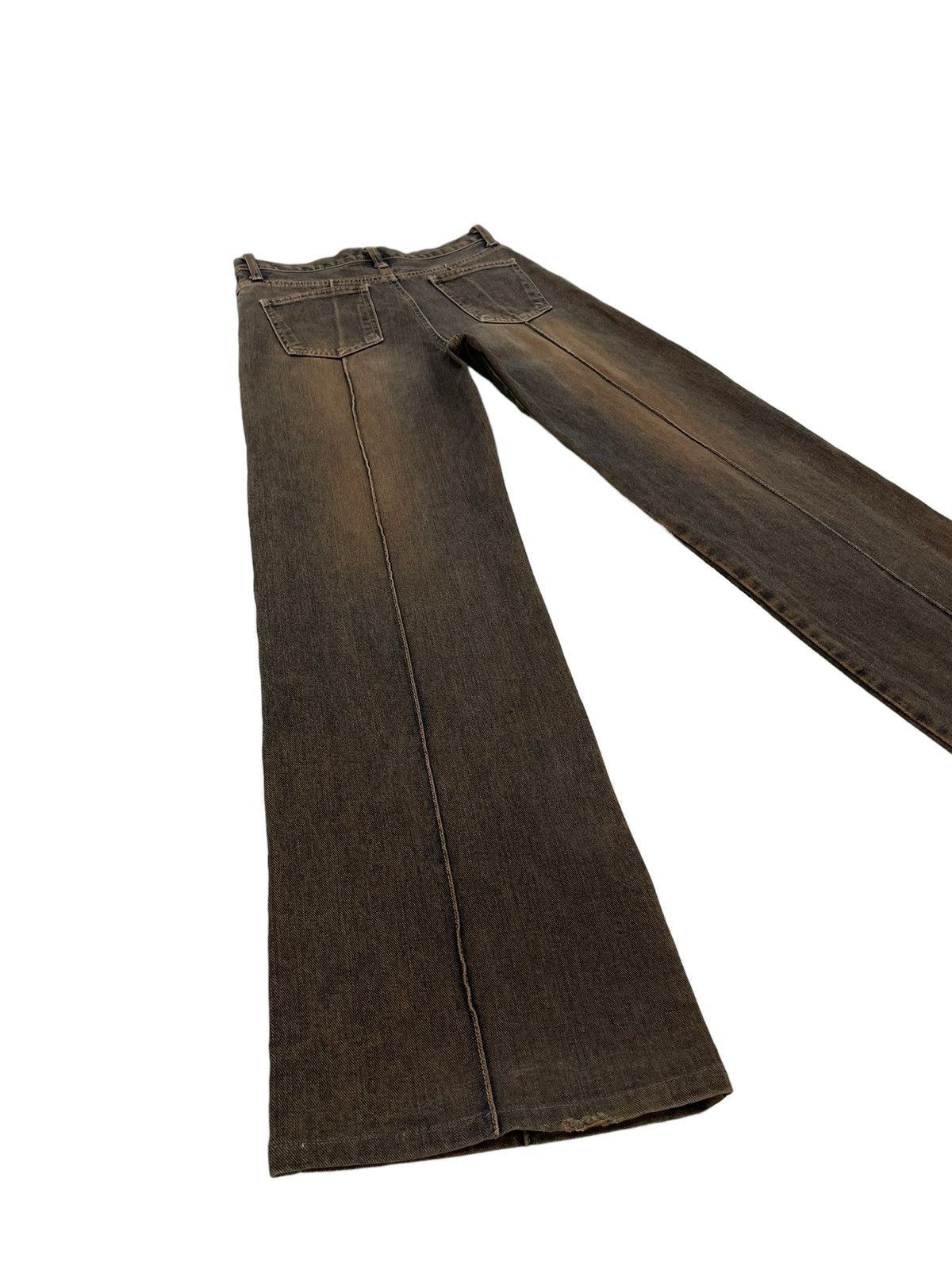 Japanese Brand Wide Leg Jeans Magic Square Mud Wash Like 2🟦4 Size US 28 / EU 44 - 12 Thumbnail